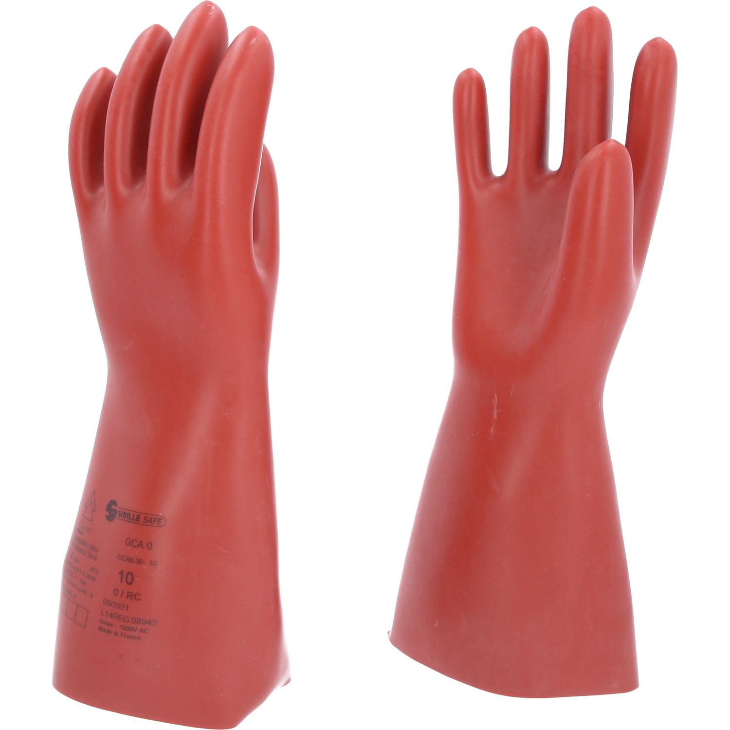 KS Tools Elektriker-Schutzhandschuh mit mechanischen und thermischen Schutz, Größe 10, Klasse 0, rot-2 Hauptbild