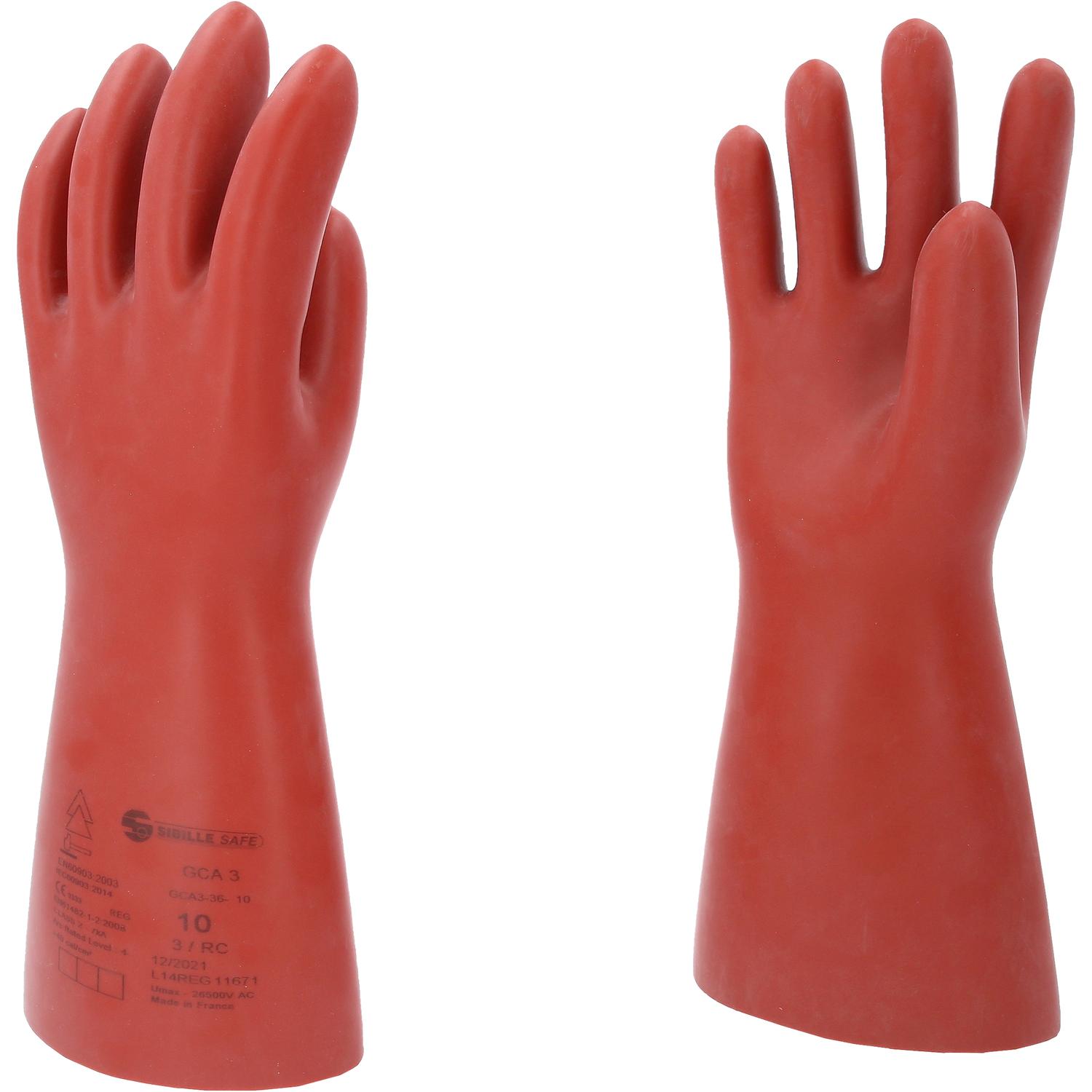 KS Tools Elektriker-Schutzhandschuh mit mechanischen und thermischen Schutz, Größe 10, Klasse 3, rot-1 Hauptbild