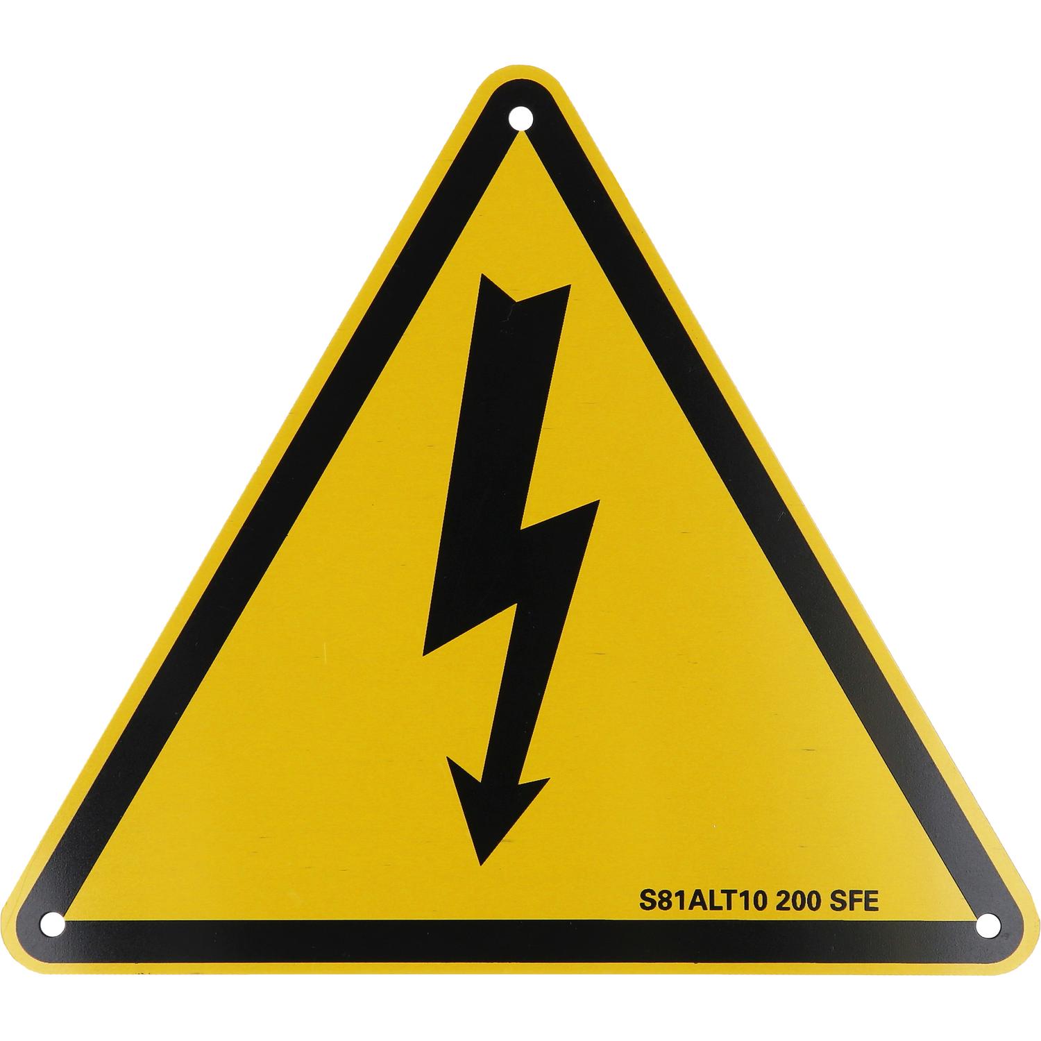 KS Tools Warnschild-Hybrid-Blitz, Aluminium, 200 mm-1 Hauptbild