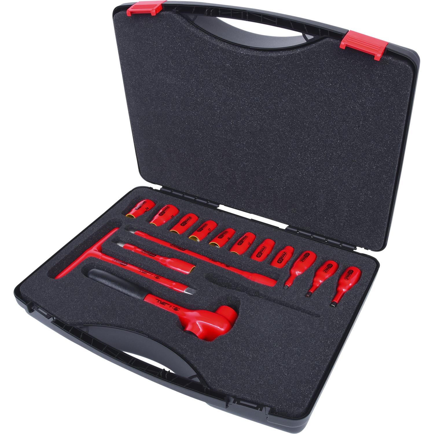 KS Tools 1/2" Steckschlüssel-Satz mit isolierten Werkzeugen, 15-tlg-1 Hauptbild