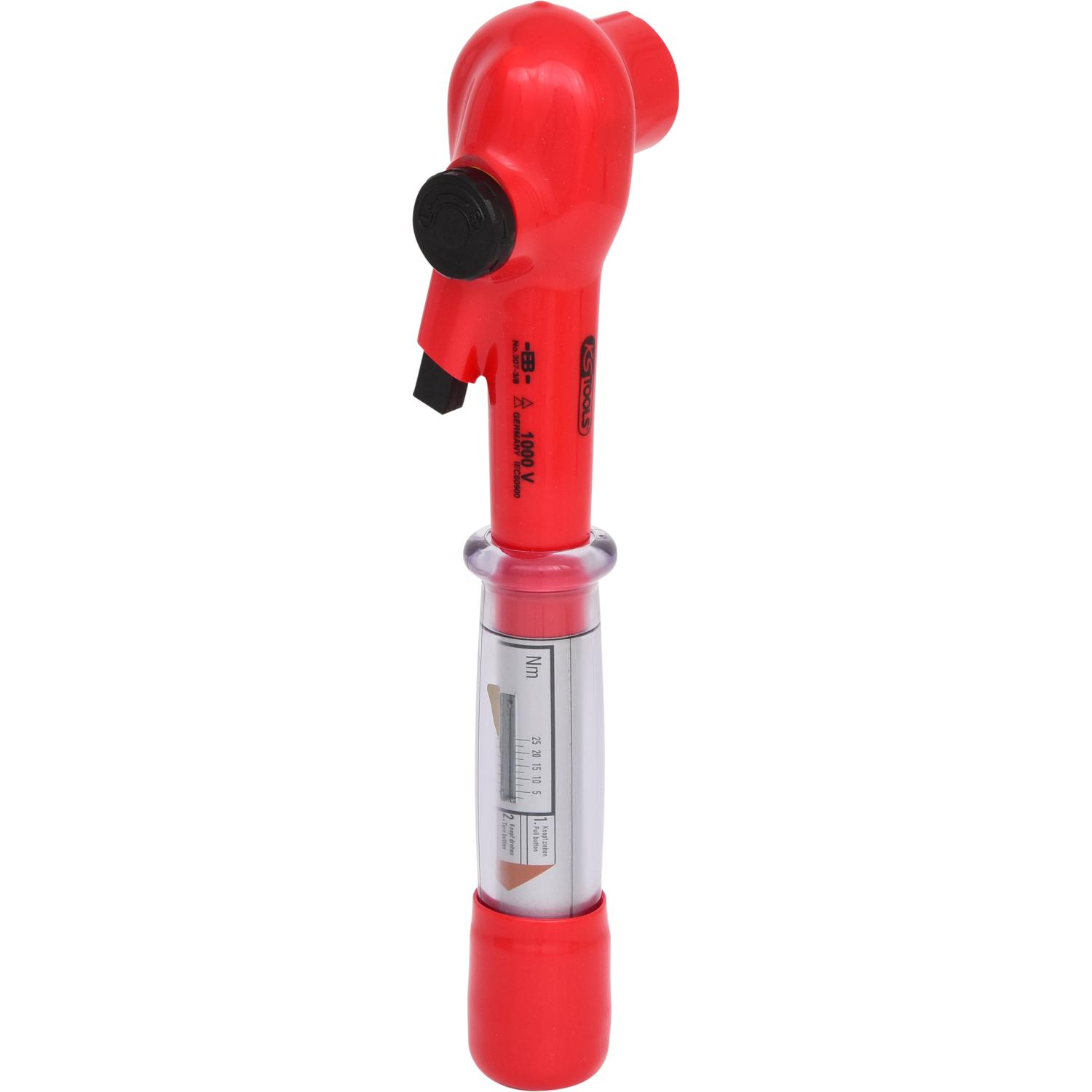 KS Tools 3/8" Drehmomentschlüssel mit Schutzisolierung und Umschalt-Ratschenkopf, 5-25Nm-1 Hauptbild