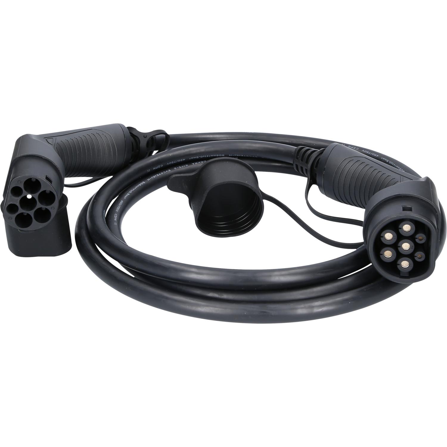 KS Tools efuturo Ladekabel gerade, Typ 2 auf Typ 2 Stecker, 3 Phasen, bis zu 22 kW, 32 A, 400 V, Mode 3, 3 Meter-1 Hauptbild