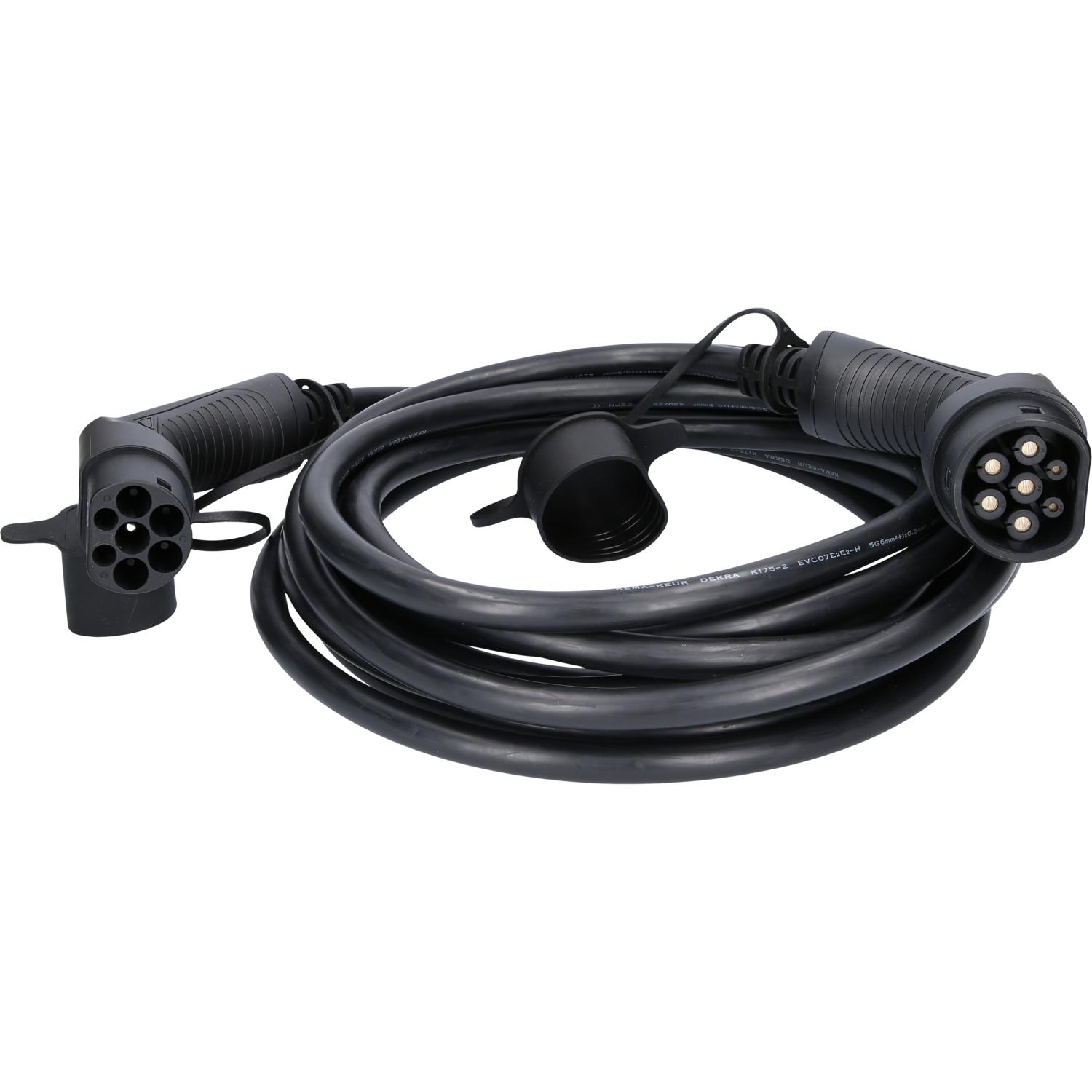 KS Tools efuturo Ladekabel gerade, Typ 2 auf Typ 2 Stecker, 3 Phasen, bis zu 22 kW, 32 A, 400 V, Mode 3, 8 Meter-1 Hauptbild