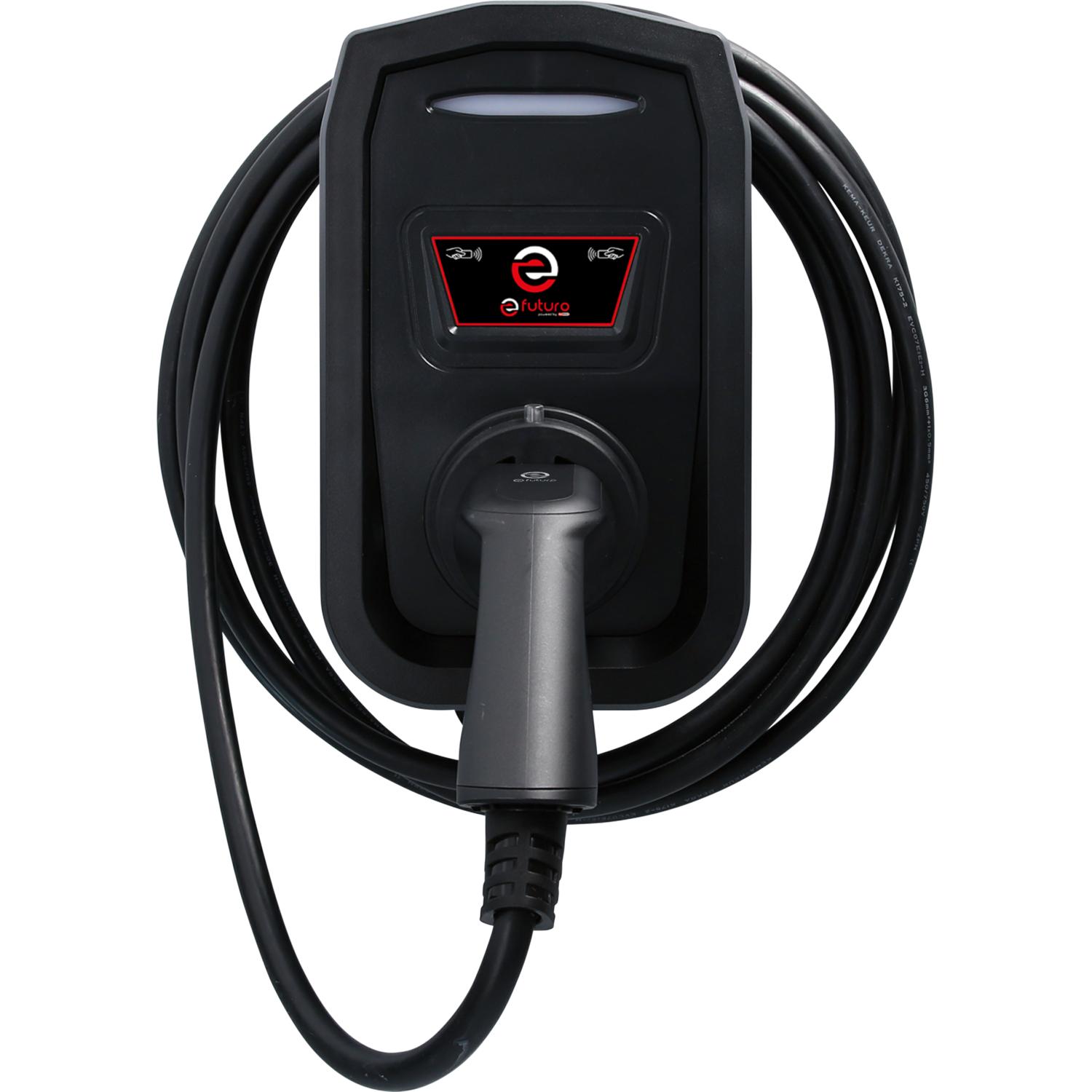 KS Tools efuturo Wallbox mit Typ 2 Ladekabel, 3 Phasen, bis zu 22 kW, 32 A, 400 V, Mode 3, mit RFID Zugangskontrolle, ohne Stromzähler-1 Hauptbild