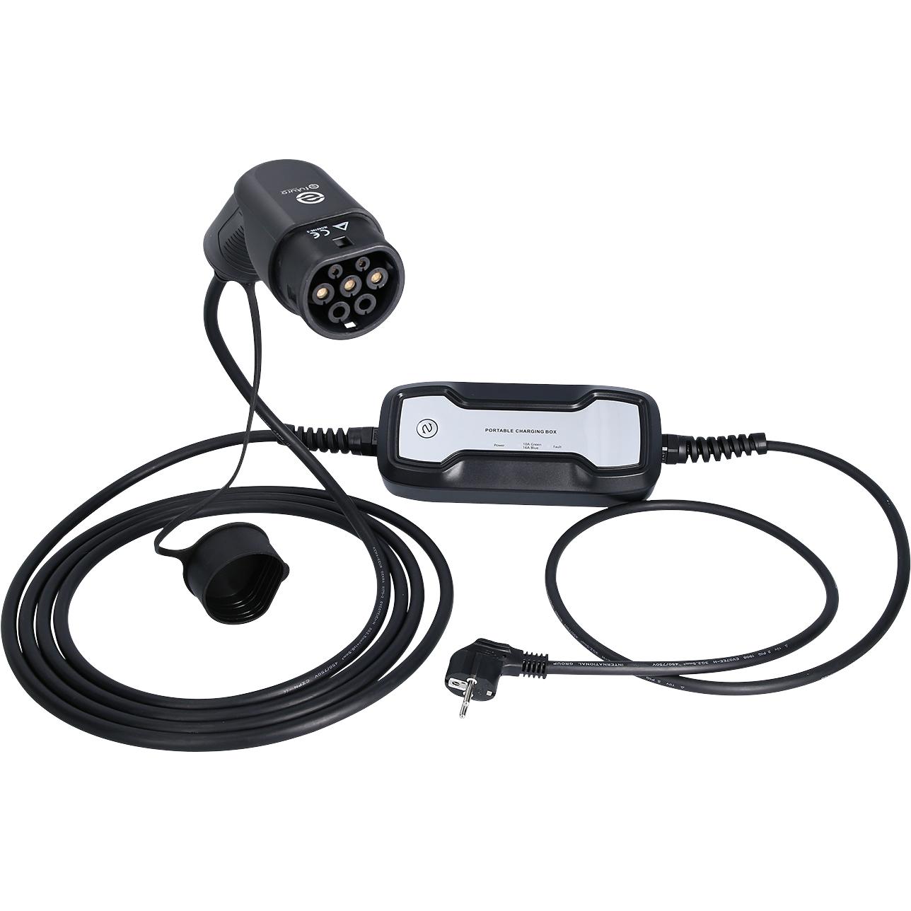 KS Tools efuturo mobile Ladestation mit Typ 2 Ladekabel, 1 Phase, bis zu 3,7 kW, bis zu 16 A, 230 V, Mode 2, Schuko-Stecker-1 Hauptbild