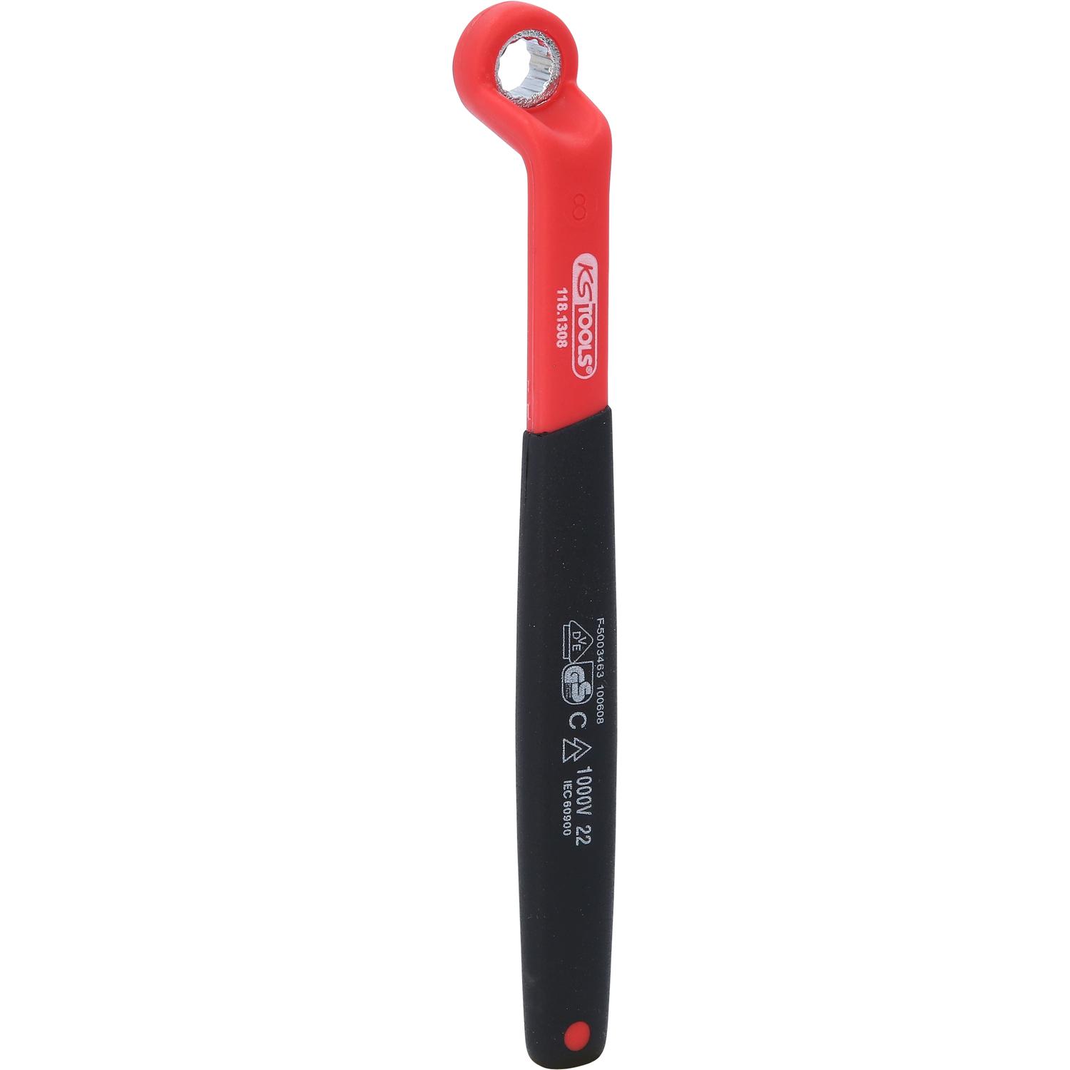 KS Tools Isolierter Ringschlüssel, gekröpft, 8 mm-1 Hauptbild