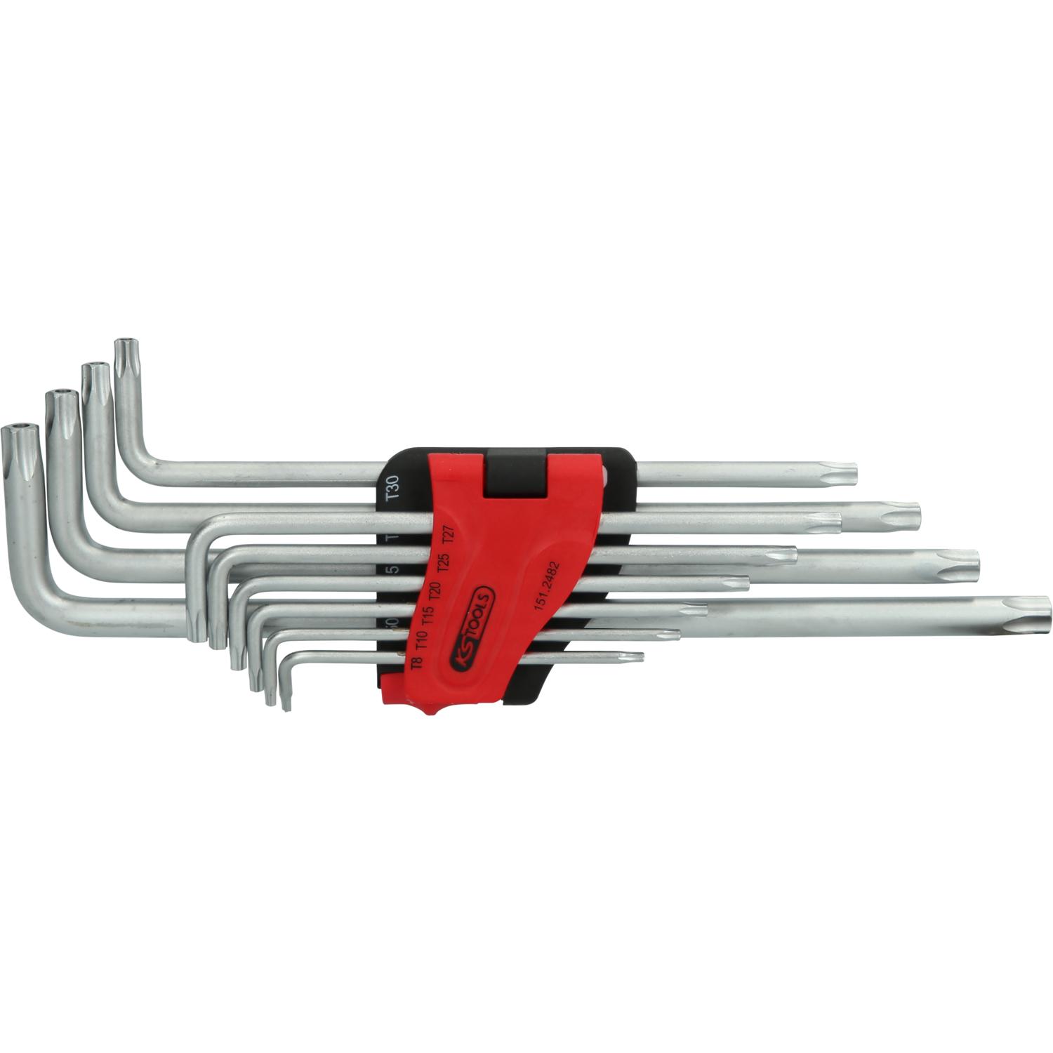 KS Tools Fünfstern-Winkelstiftschlüssel-Satz, Bohrung, lang, 10-tlg-2 Hauptbild