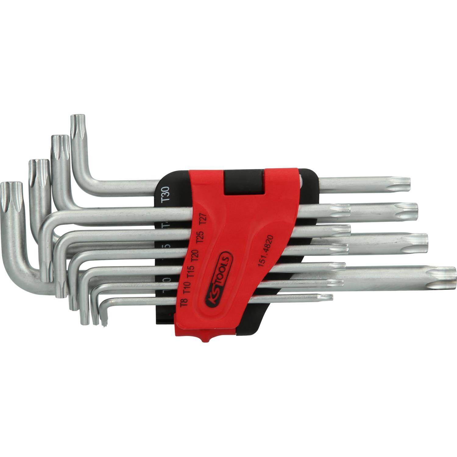 KS Tools Torx-Winkelstiftschlüssel-Satz mit Bohrung, lang, 10-tlg, TB8-TB50-2 Hauptbild