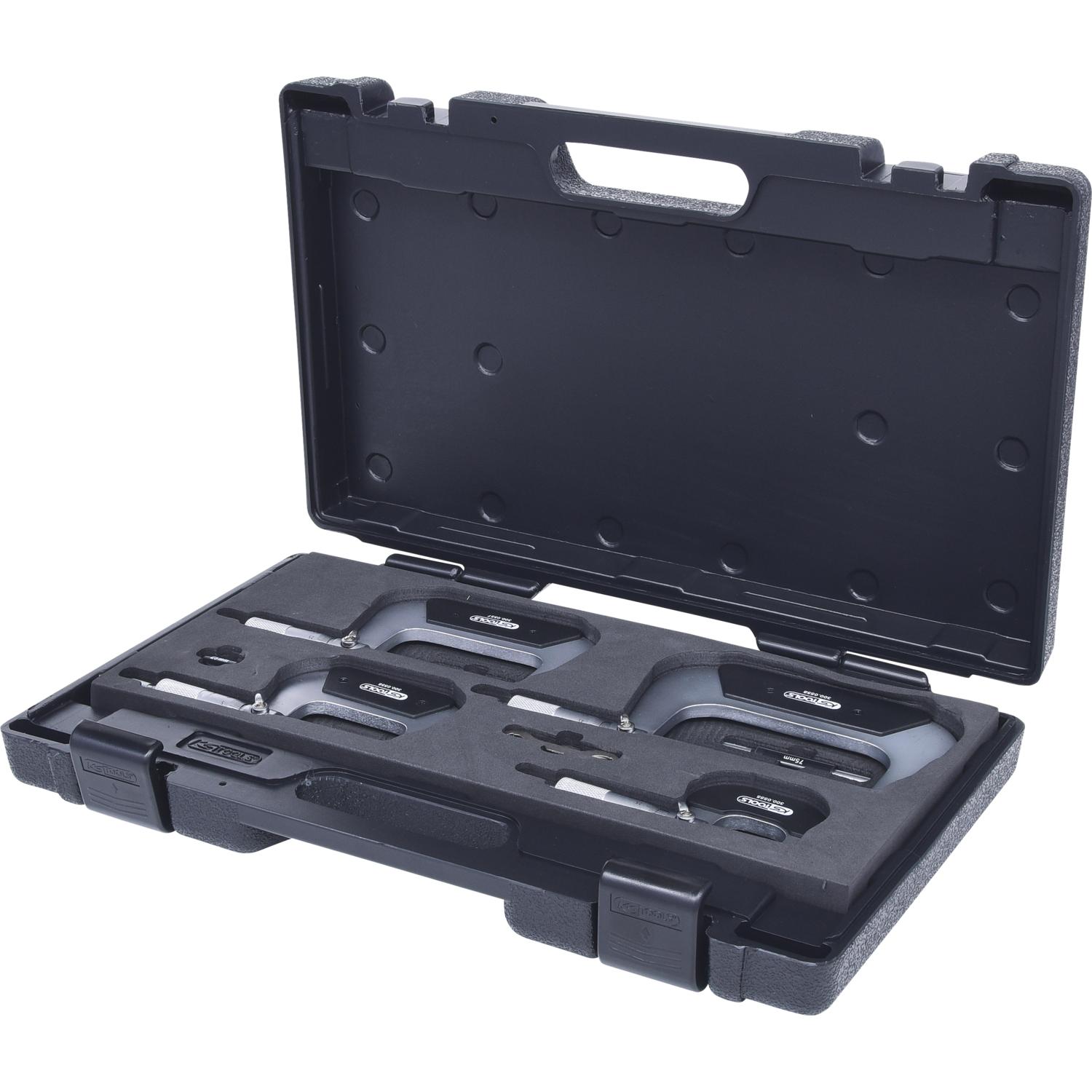 KS Tools Bügelmessschrauben-Satz, 0-100mm, 4-tlg-1 Hauptbild