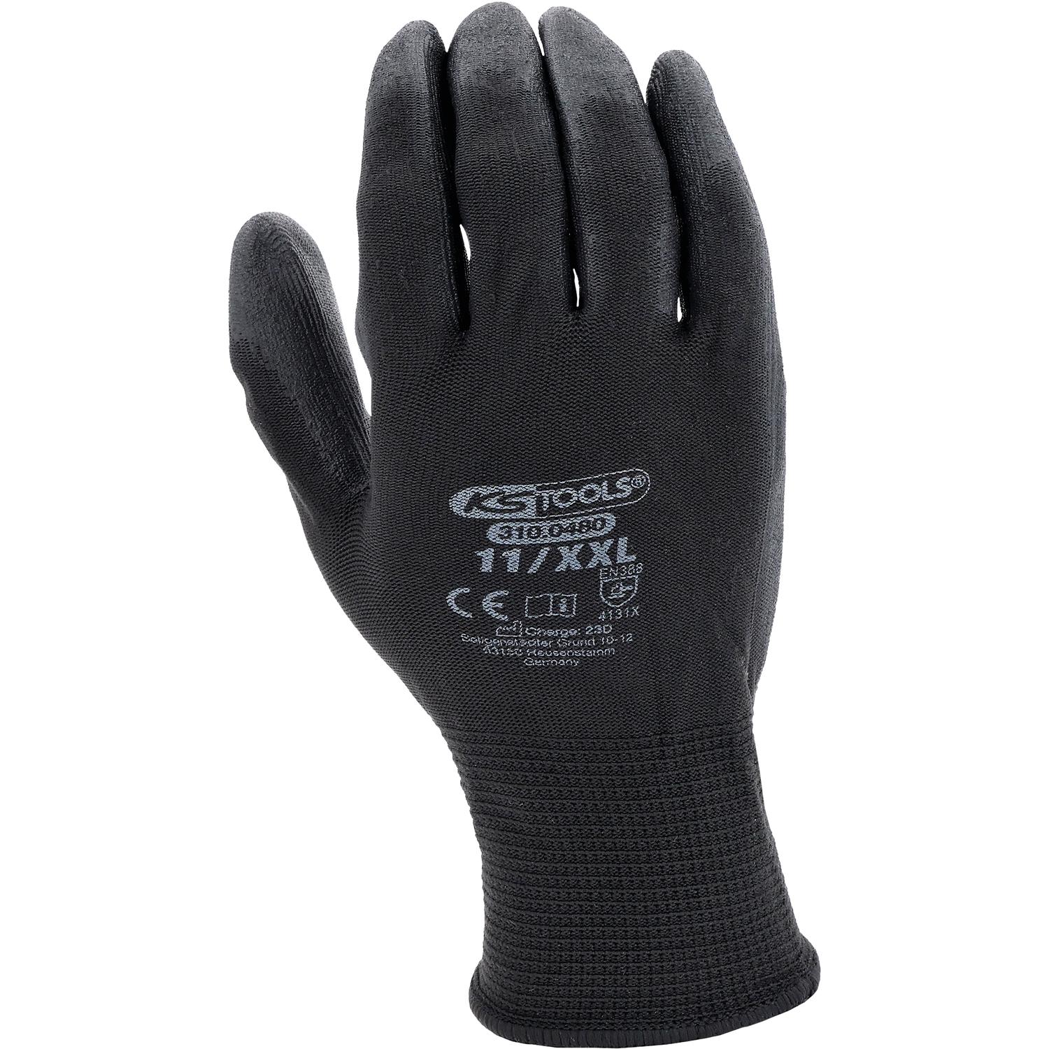 KS Tools Mikro-Feinstrickhandschuhe-schwarz, 11, 12 Paar-2 Hauptbild