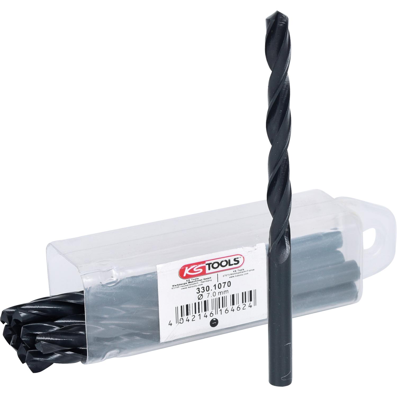 KS Tools HSS-R Spiralbohrer, 7mm, 10er Pack-1 Hauptbild