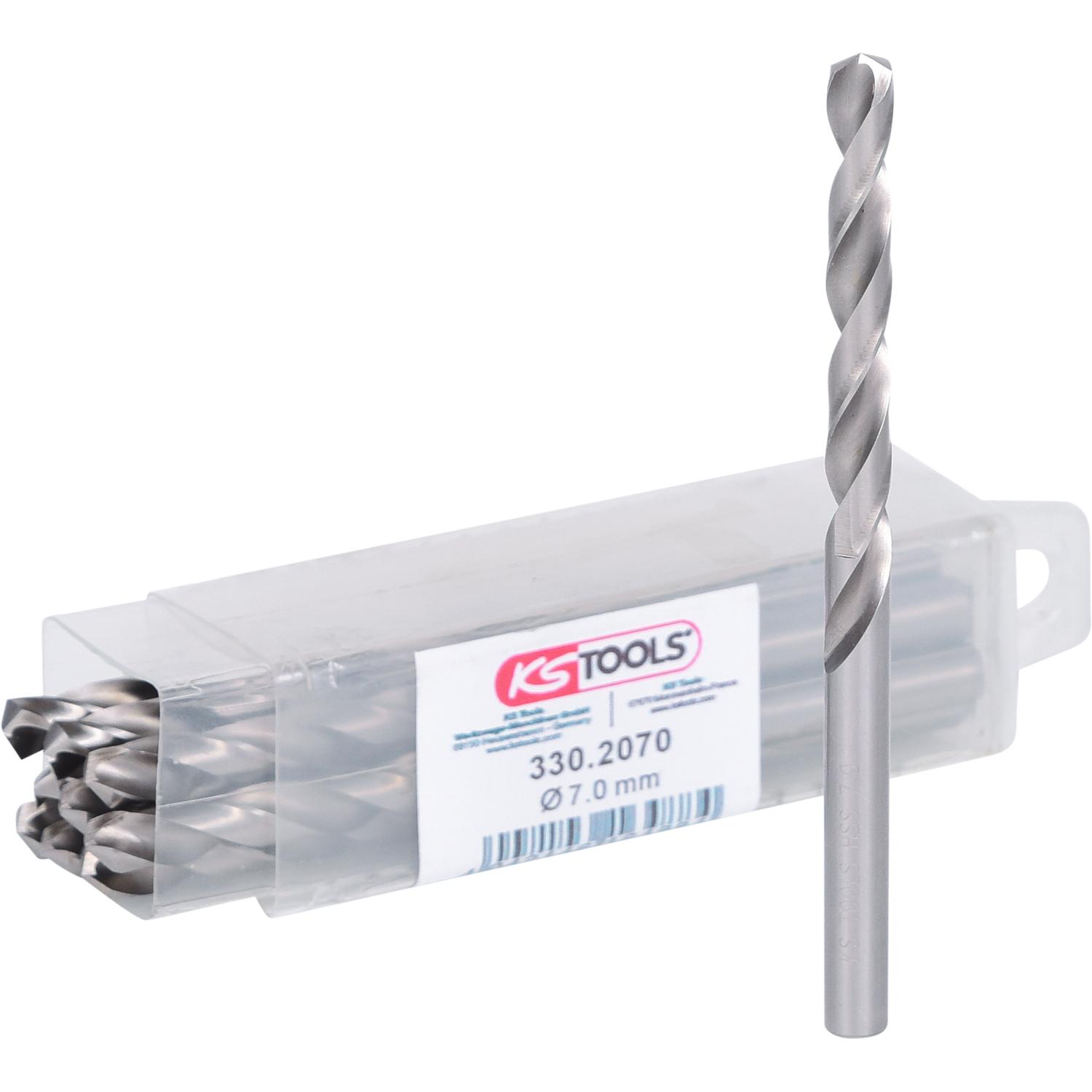 KS Tools HSS-G Spiralbohrer, 7mm, 10er Pack-1 Hauptbild