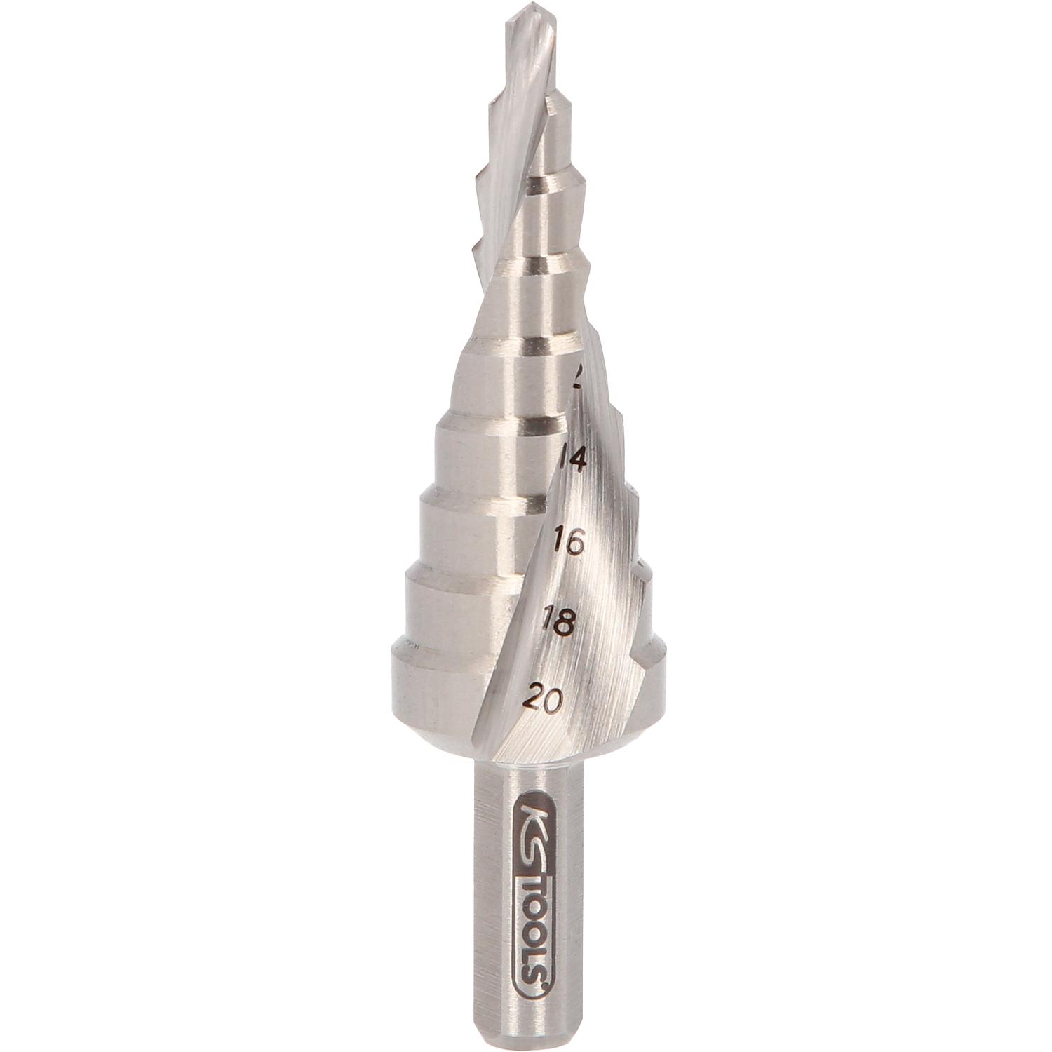 KS Tools HSS Co 5 Stufenbohrer,Ø 4-20mm, 9 Stufen-1 Hauptbild