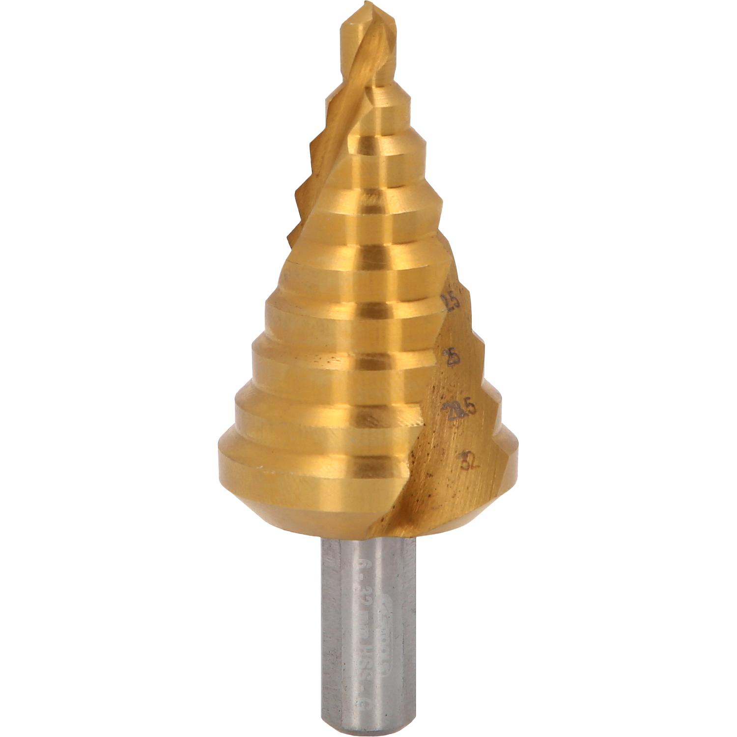 KS Tools HSS-TiN Stufenbohrer,Ø 6-32mm, 9 Stufen-1 Hauptbild
