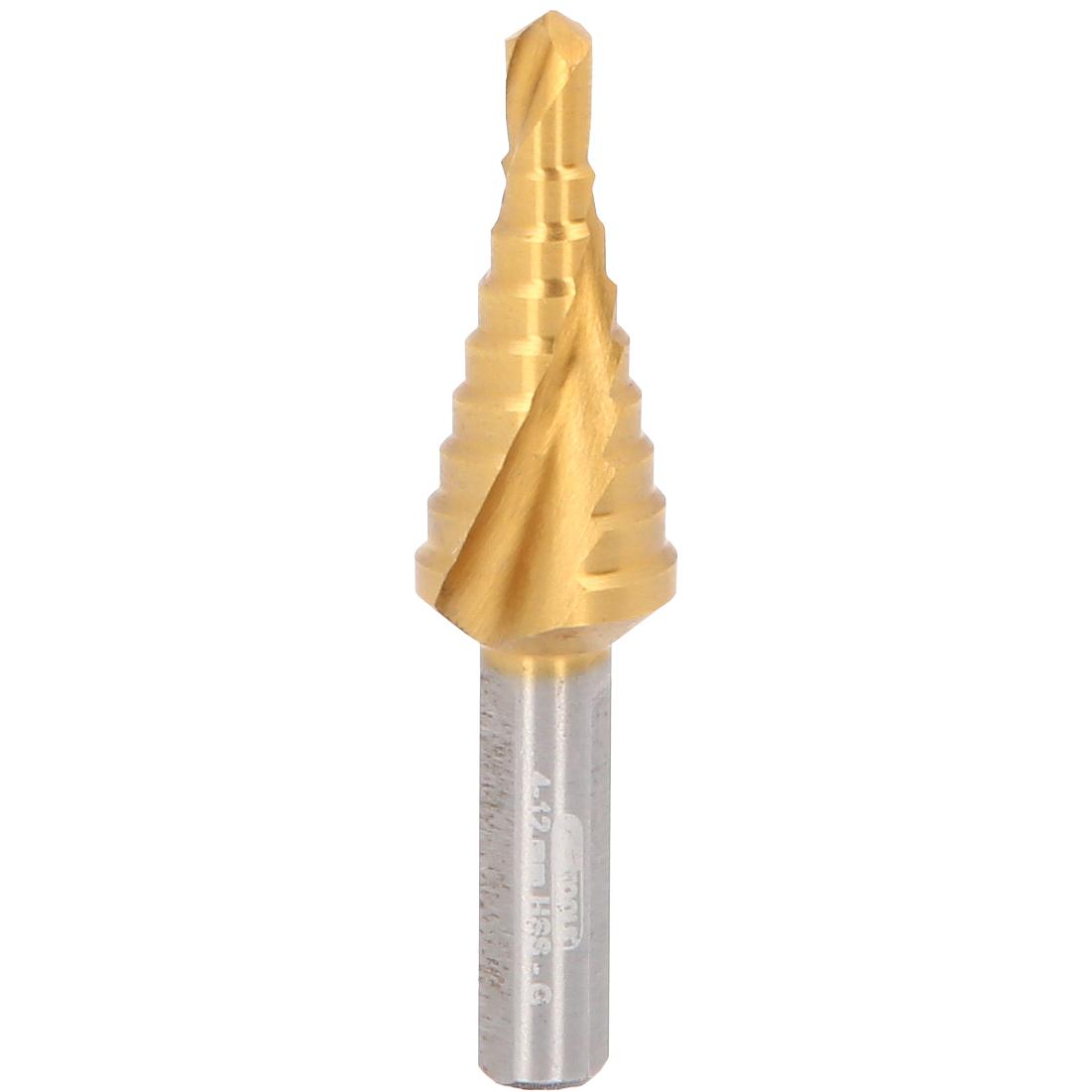KS Tools HSS-TiN Stufenbohrer extra kurz,Ø 4-12mm, 9 Stufen-1 Hauptbild