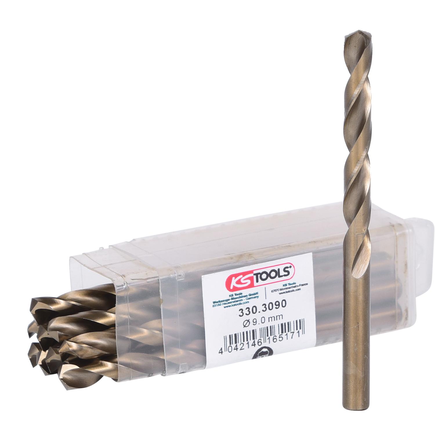 KS Tools HSS-G Co 5 Spiralbohrer, 9mm, 10er Pack-1 Hauptbild