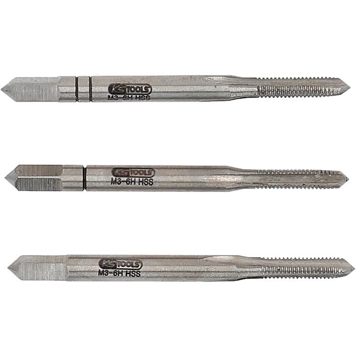 KS Tools HSS Handgewindebohrer-Satz M, M3,5x0,6, 3-tlg-1 Hauptbild