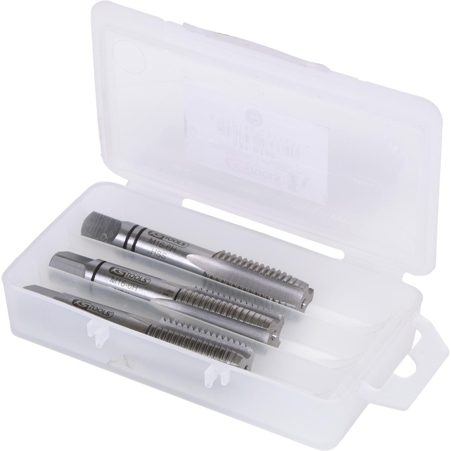 KS Tools HSS Handgewindebohrer-Satz M, M16x2, 3-tlg-1 Hauptbild