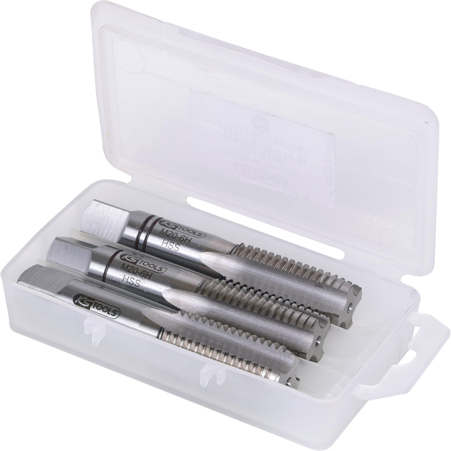 KS Tools HSS Handgewindebohrer-Satz M, M20x2,5, 3-tlg-1 Hauptbild
