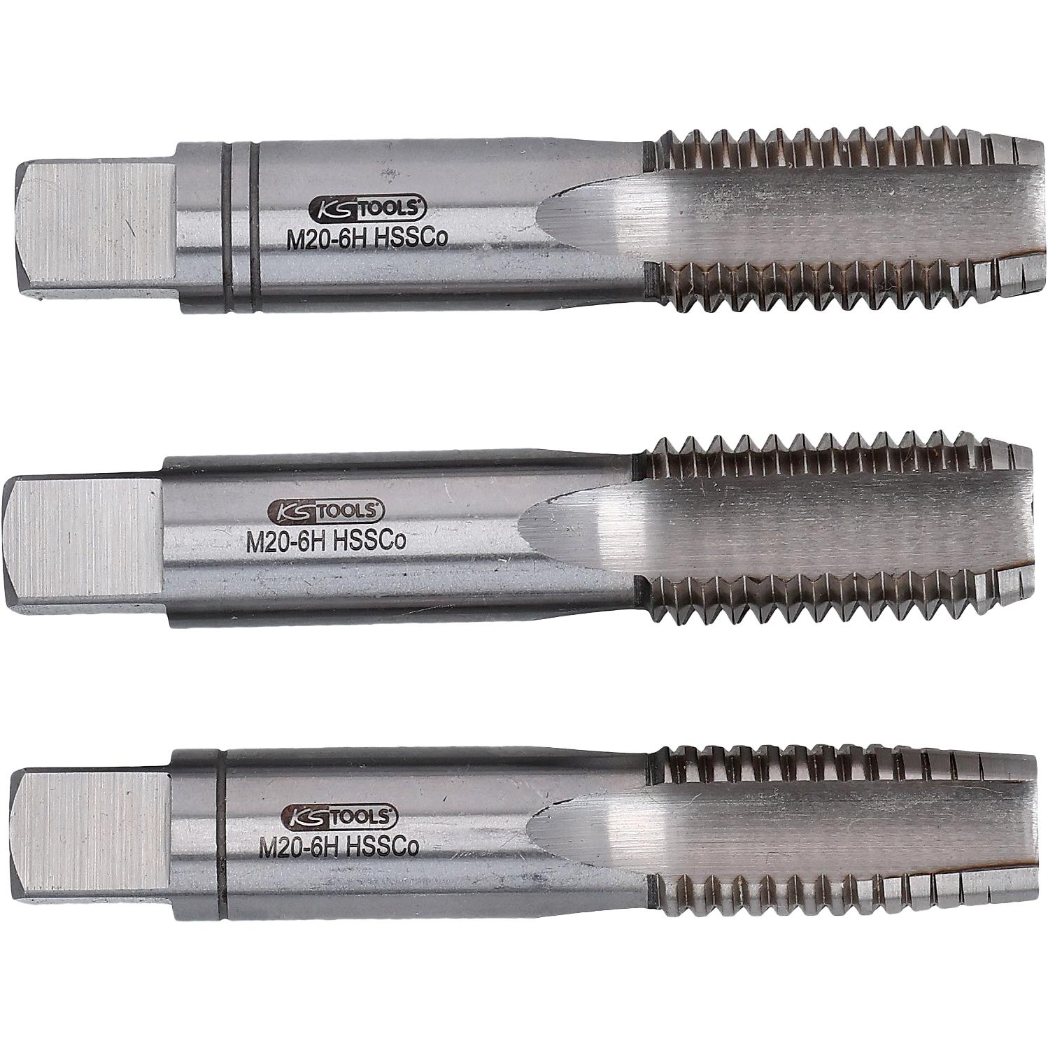 KS Tools HSS CO Handgewindebohrer-Satz M, M30x3,5, 3-tlg-1 Hauptbild
