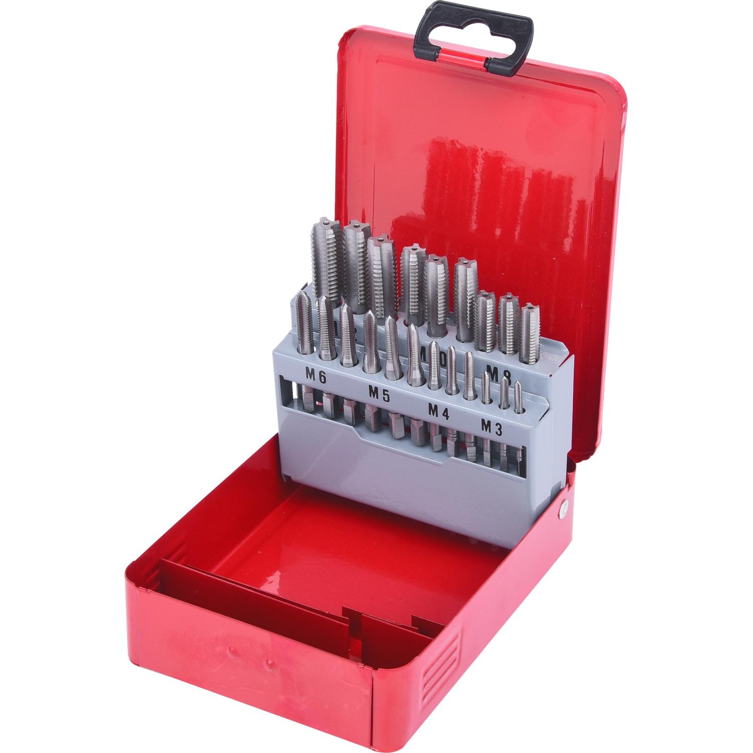 KS Tools HSS CO Handgewindebohrer-Satz M, Stahlblechkassette 21-tlgM3-M12-1 Hauptbild