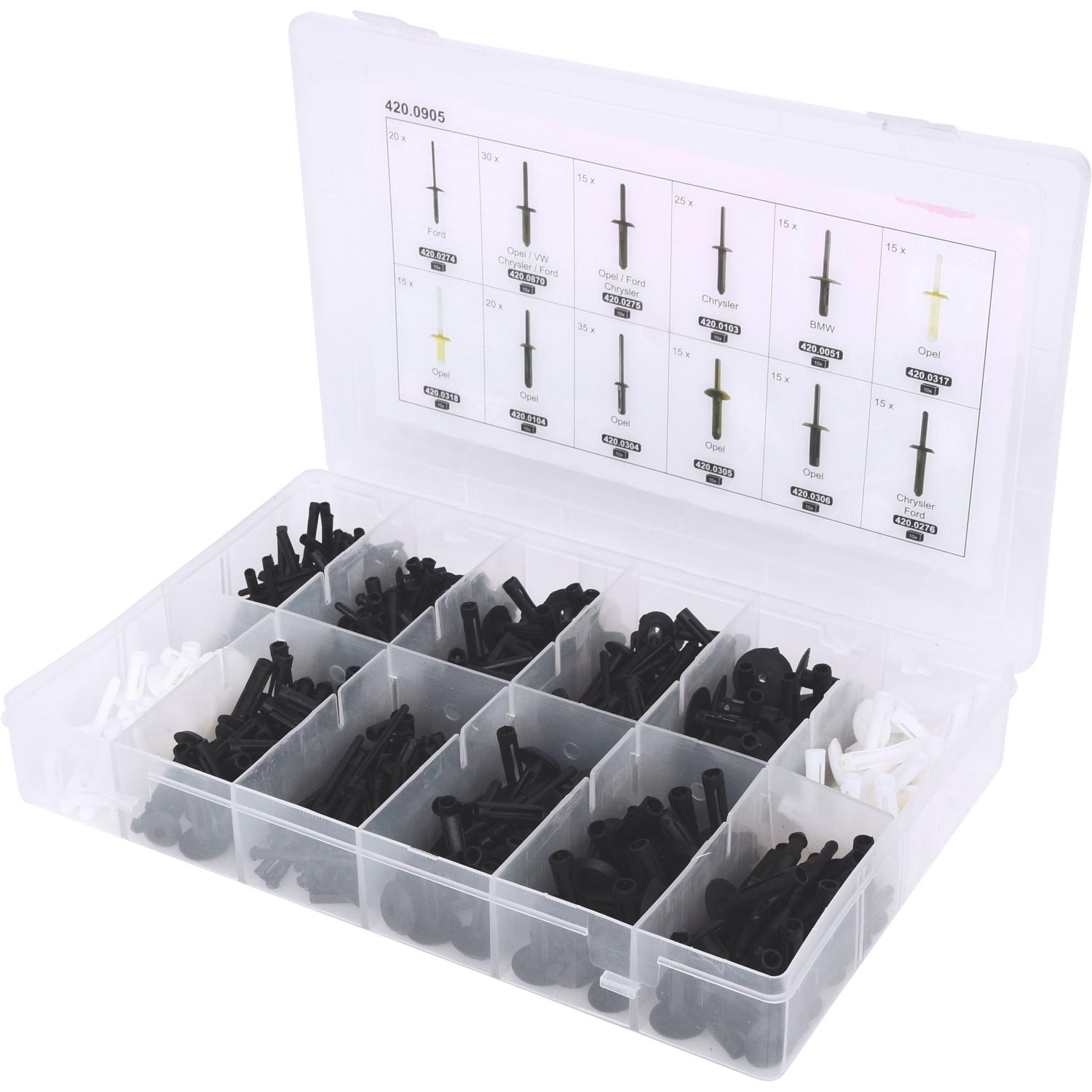 KS Tools Befestigungs-Clip-Satz - Kunststoffnieten, 235-tlg-2 Hauptbild