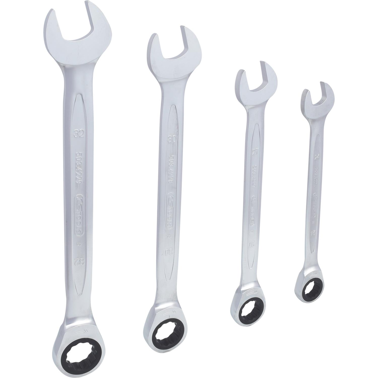 KS Tools GEARplus Ratschenringmaulschlüssel-Satz, 4-tlg 24-32mm-1 Hauptbild