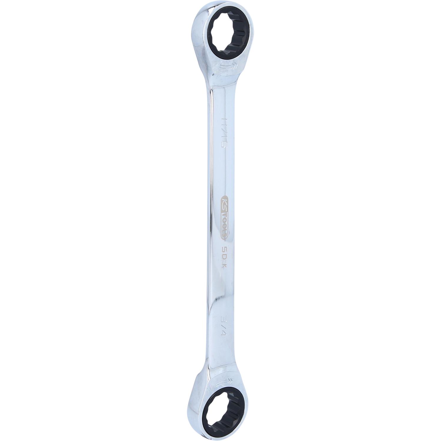 KS Tools GEARplus Doppel-Ratschenringschlüssel 11/16"x3/4"-1 Hauptbild