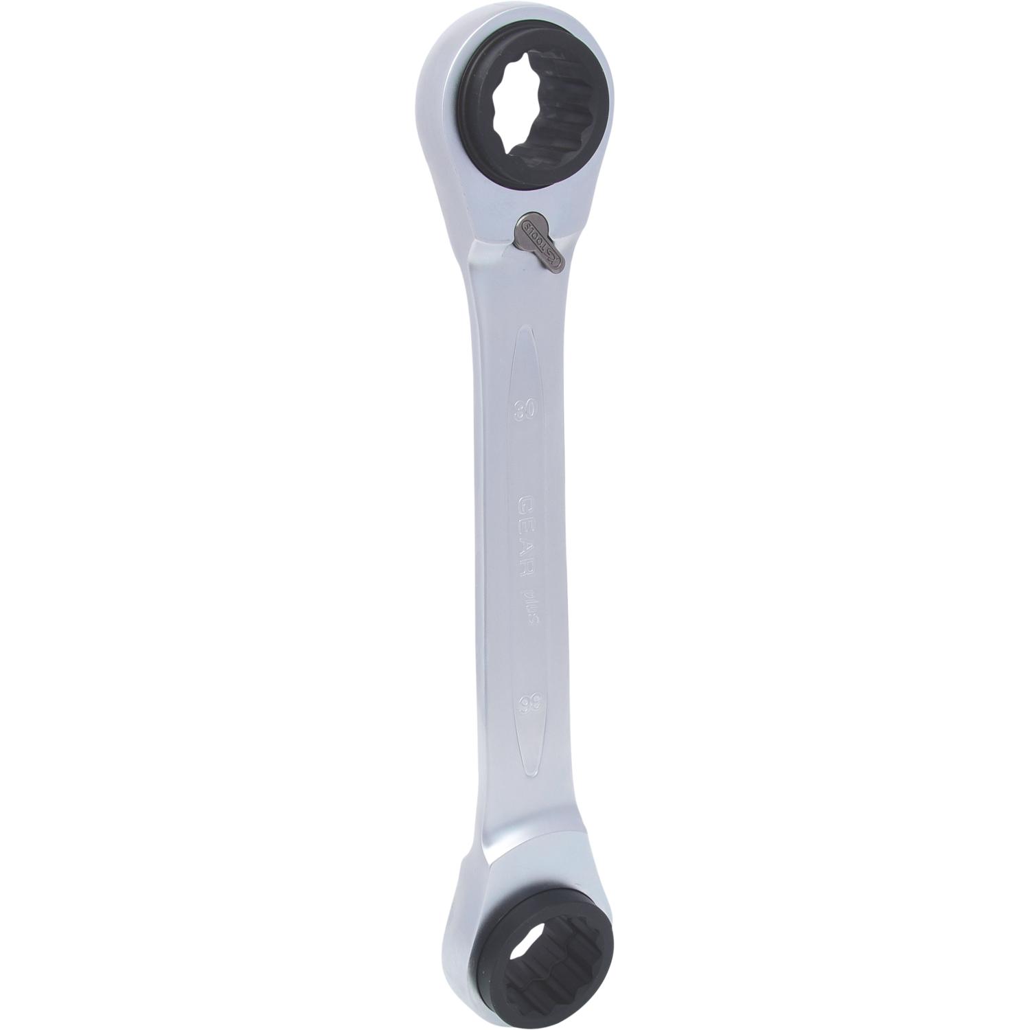 KS Tools 4 in 1 GEARplus umschaltbar Doppel-Ratschenringschlüssel, 30x32x34x36mm-3 Hauptbild