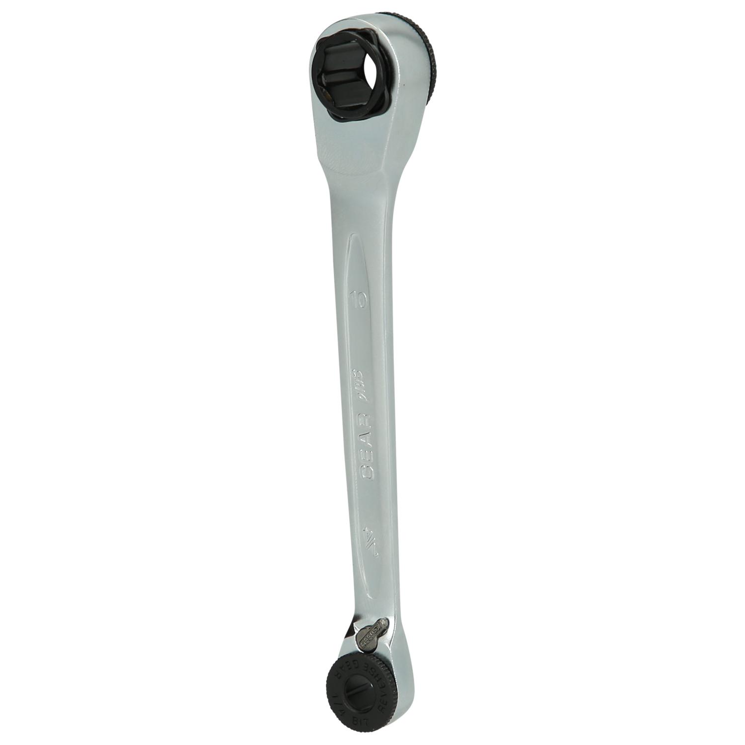 KS Tools GEARplus Mini-Bit-Umschalt-Ratschenringschlüssel, 1/4"x10mm-1 Hauptbild