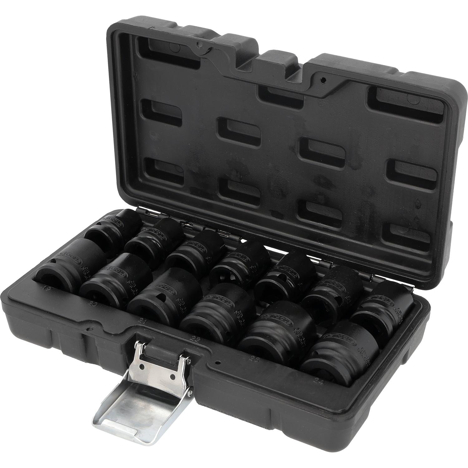 KS Tools 1/2" 12-kant-Kraft-Stecknuss-Satz, kurz, 13-tlg-2 Hauptbild