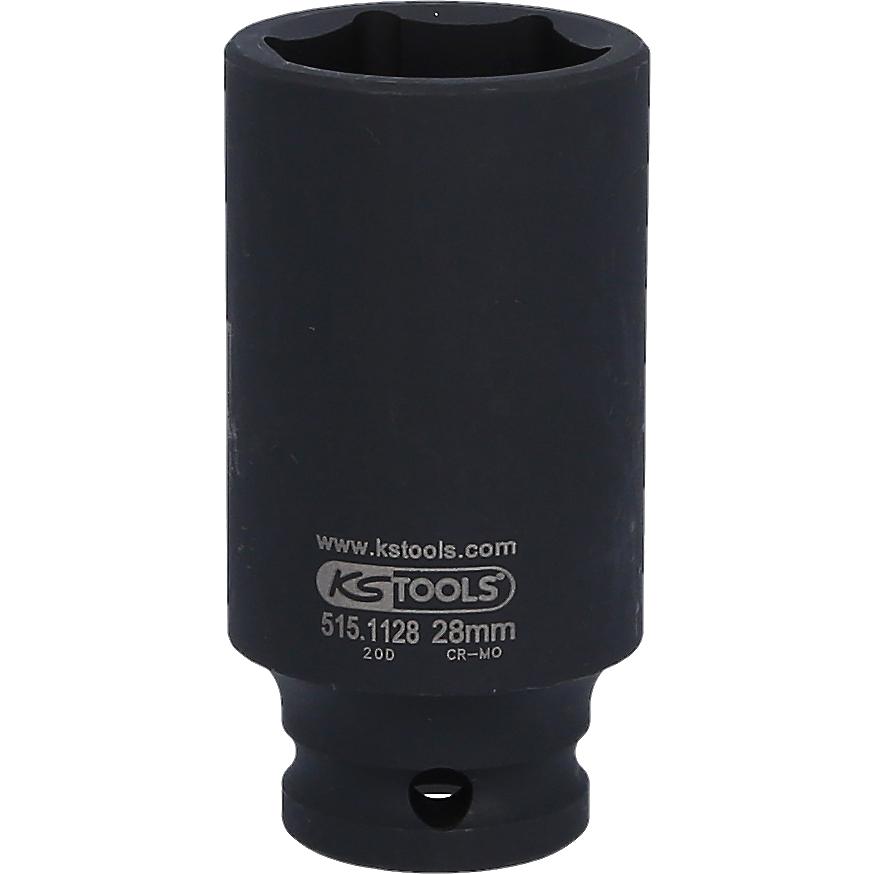 KS Tools 1/2" Sechskant-Kraft-Stecknuss, lang, 28mm-1 Hauptbild