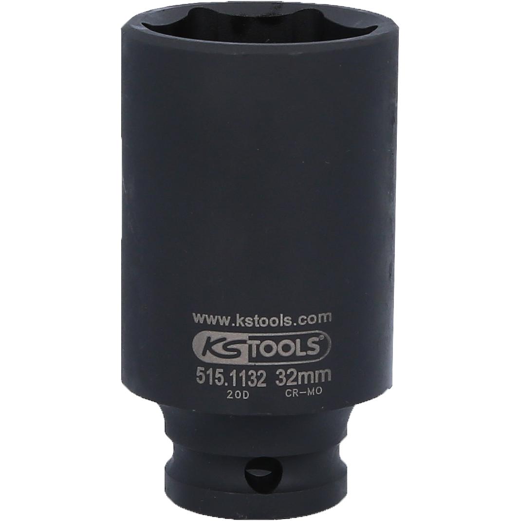 KS Tools 1/2" Sechskant-Kraft-Stecknuss, lang, 32mm-1 Hauptbild