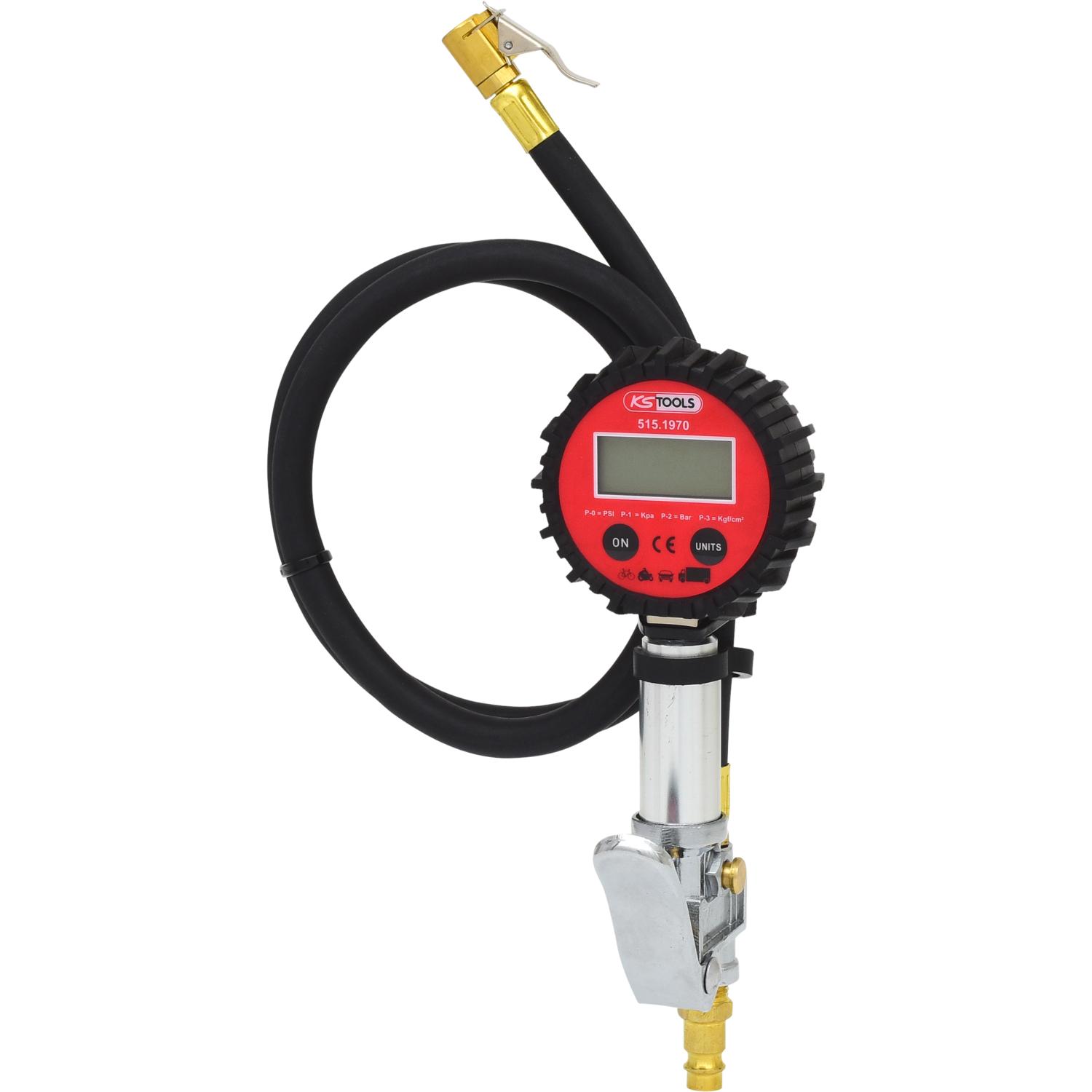 KS Tools Digitaler Druckluft-Reifenfüllmesser,0-14bar-2 Hauptbild