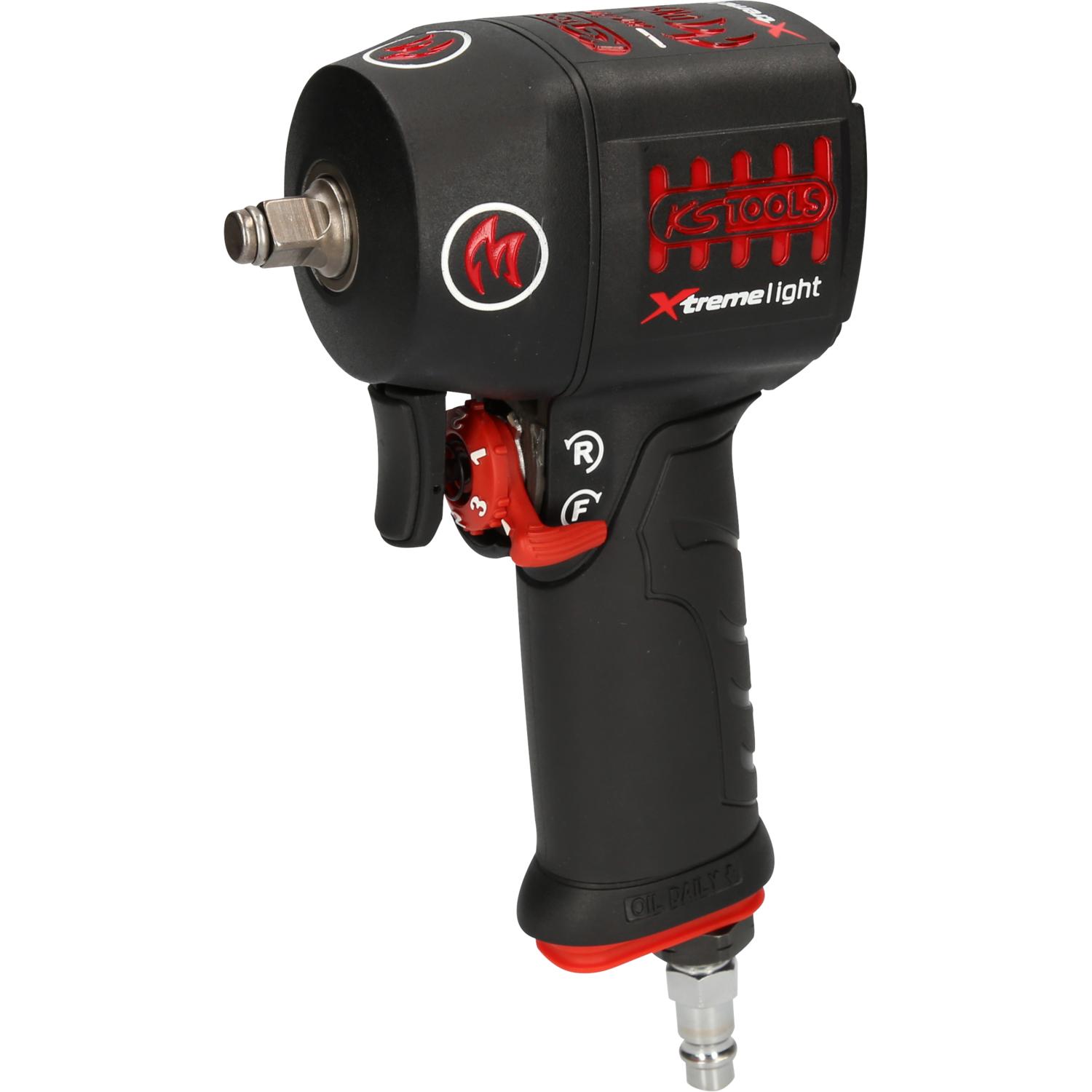 KS Tools 3/8" miniMONSTER Xtremelight Hochleistungs-Druckluft-Schlagschrauber 1.390 Nm-1 Hauptbild