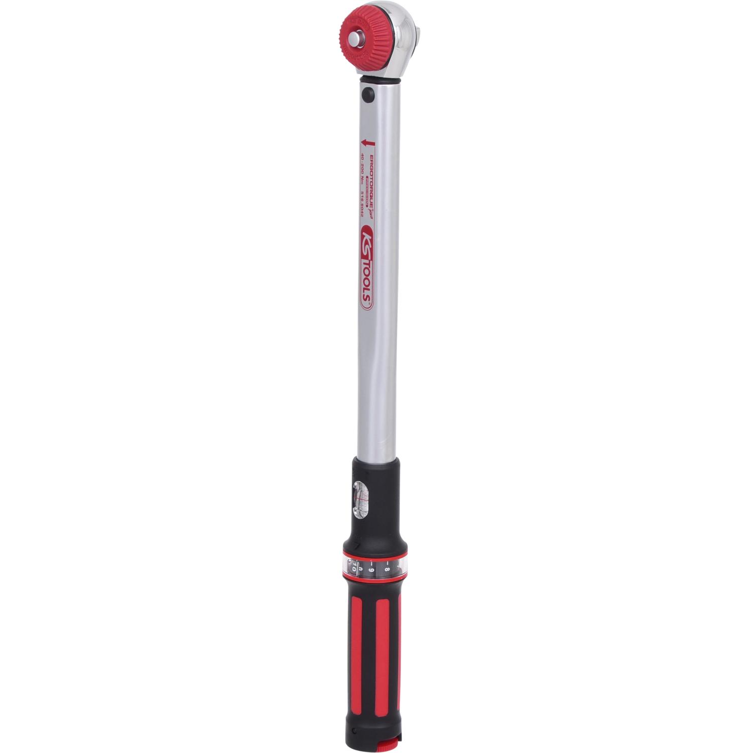 KS Tools 1/2" ERGOTORQUEprecision Drehmomentschlüssel 40-200 Nm mit Quick-Lock Drehknopf-Umsteck-Ratschenkopf-2 Hauptbild