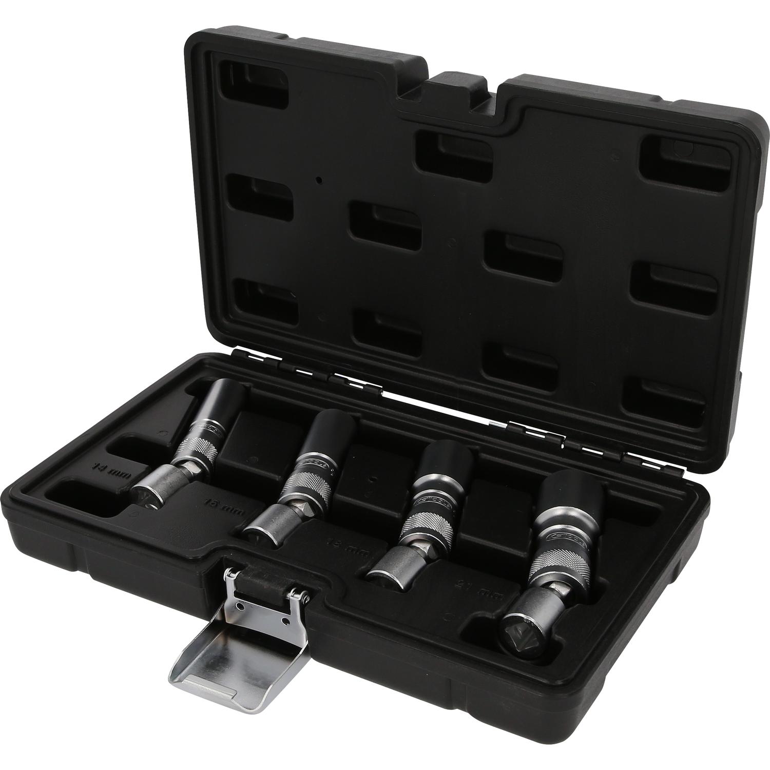 KS Tools 3/8" Zündkerzen-Stecknuss-Satz, 4-tlg, magnetisch mit Gelenk-2 Hauptbild