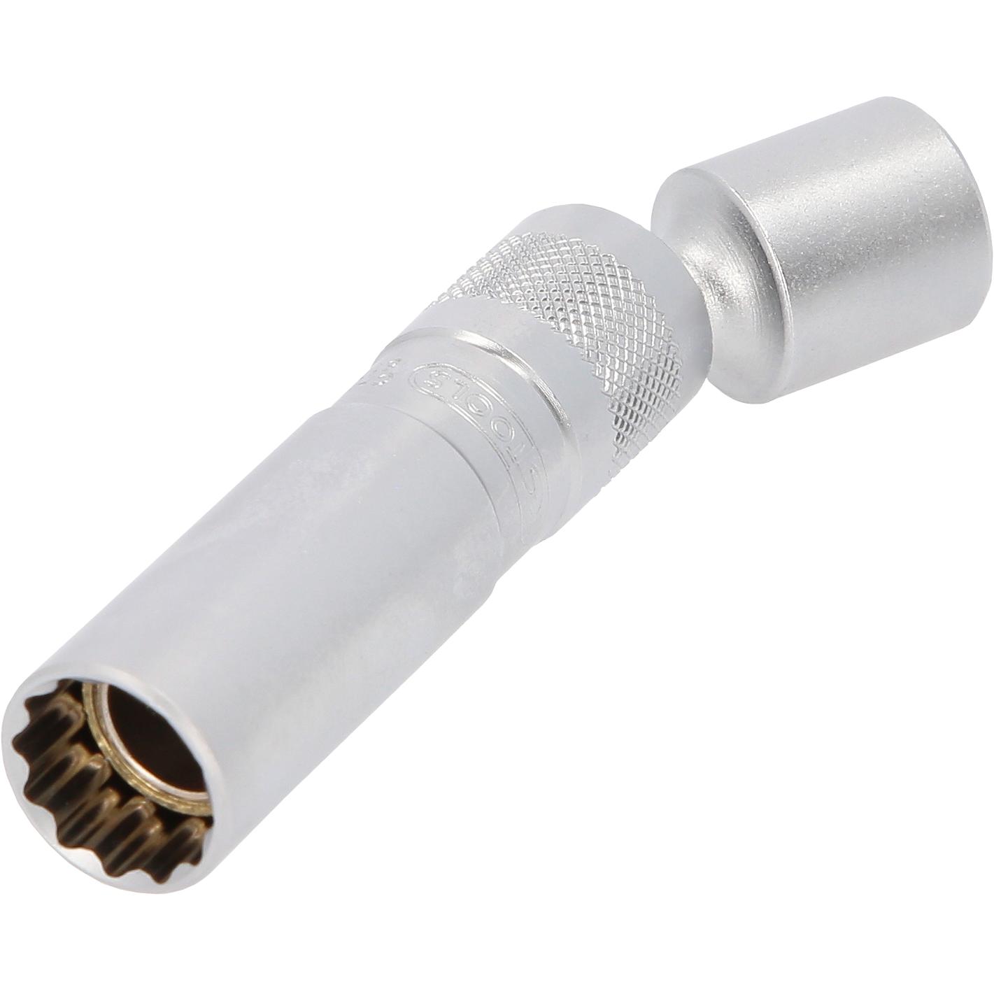 KS Tools 3/8" Zündkerzen-Stecknuss, mit Gelenk, magnetisch, 14 mm-1 Hauptbild
