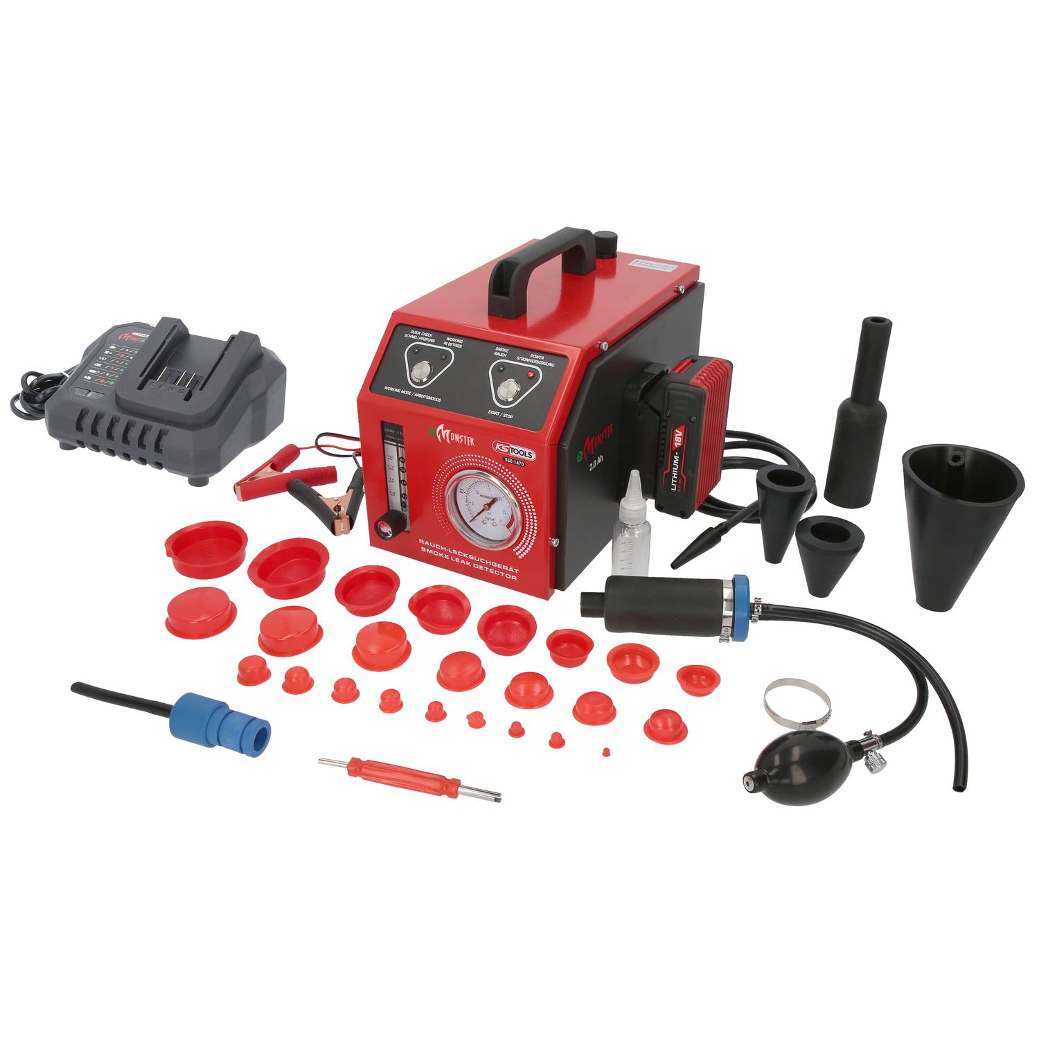 KS Tools Nebelmaschine zur Lecksuche, mit 2 Ah Akku, 36-tlg-2 Hauptbild