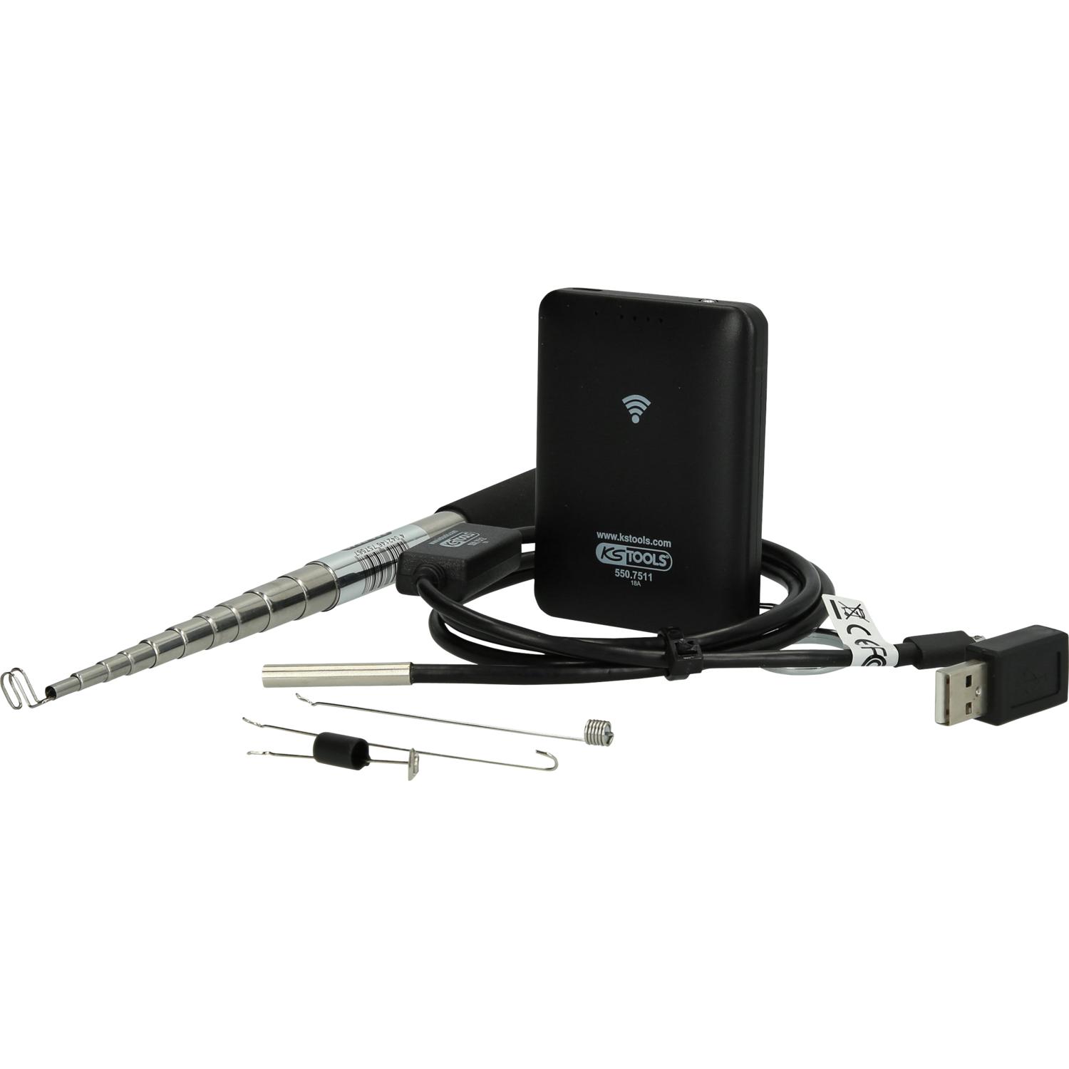 KS Tools Wi-Fi-Videoskop-Satz mit Ø 5,5 mm 0° HD Frontkamera-Sonde, 7-tlg-2 Hauptbild