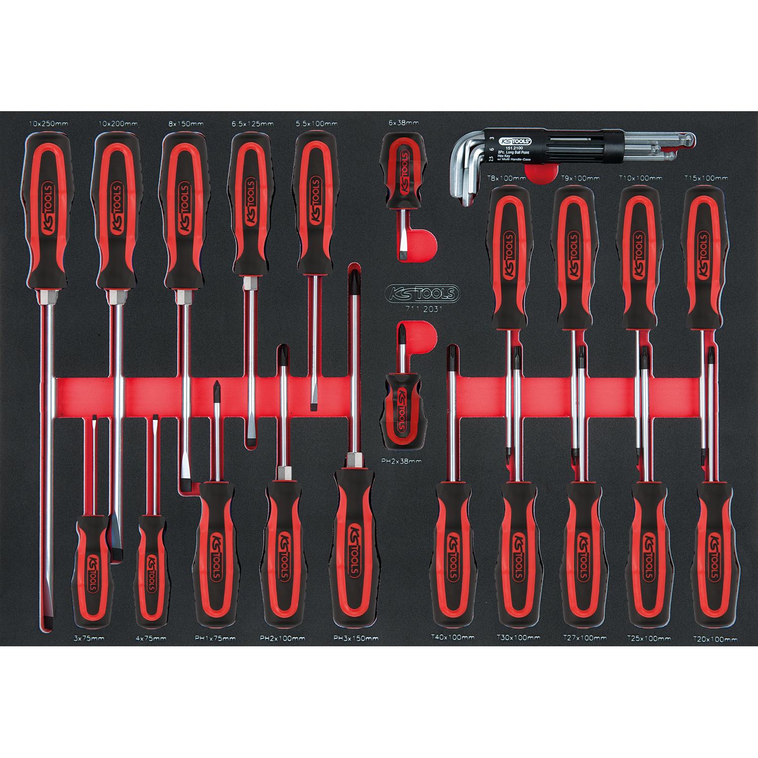 KS Tools SCS Schraubendreher-Satz, 29-tlg in 1/1 Systemeinlage-2 Hauptbild