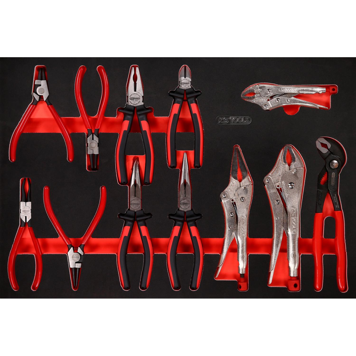 KS Tools Zangen-Satz in Schaumstoffeinlage, 12-tlg-1 Hauptbild