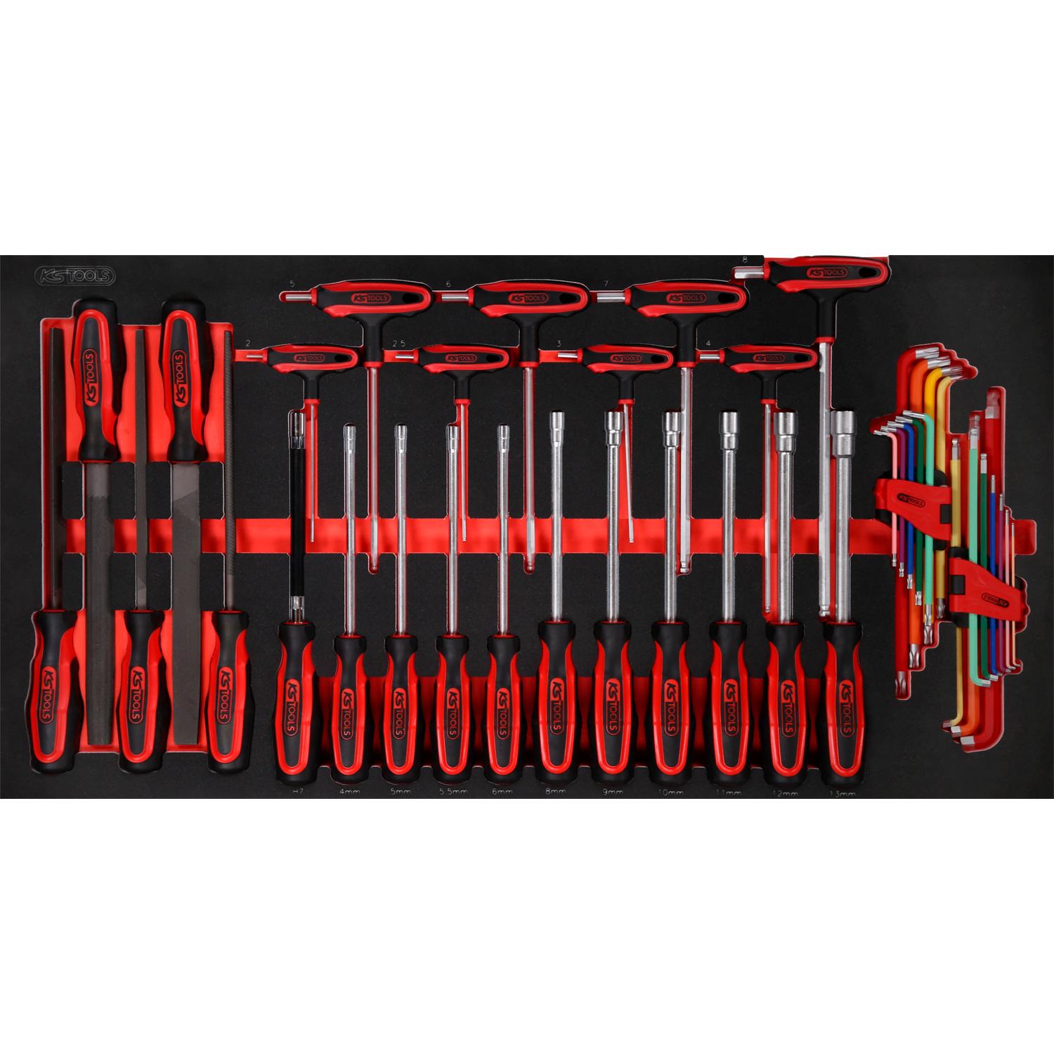 KS Tools Schraubendreher- / und Feilen-Satz in Schaumstoffeinlage, 42-tlg-1 Hauptbild