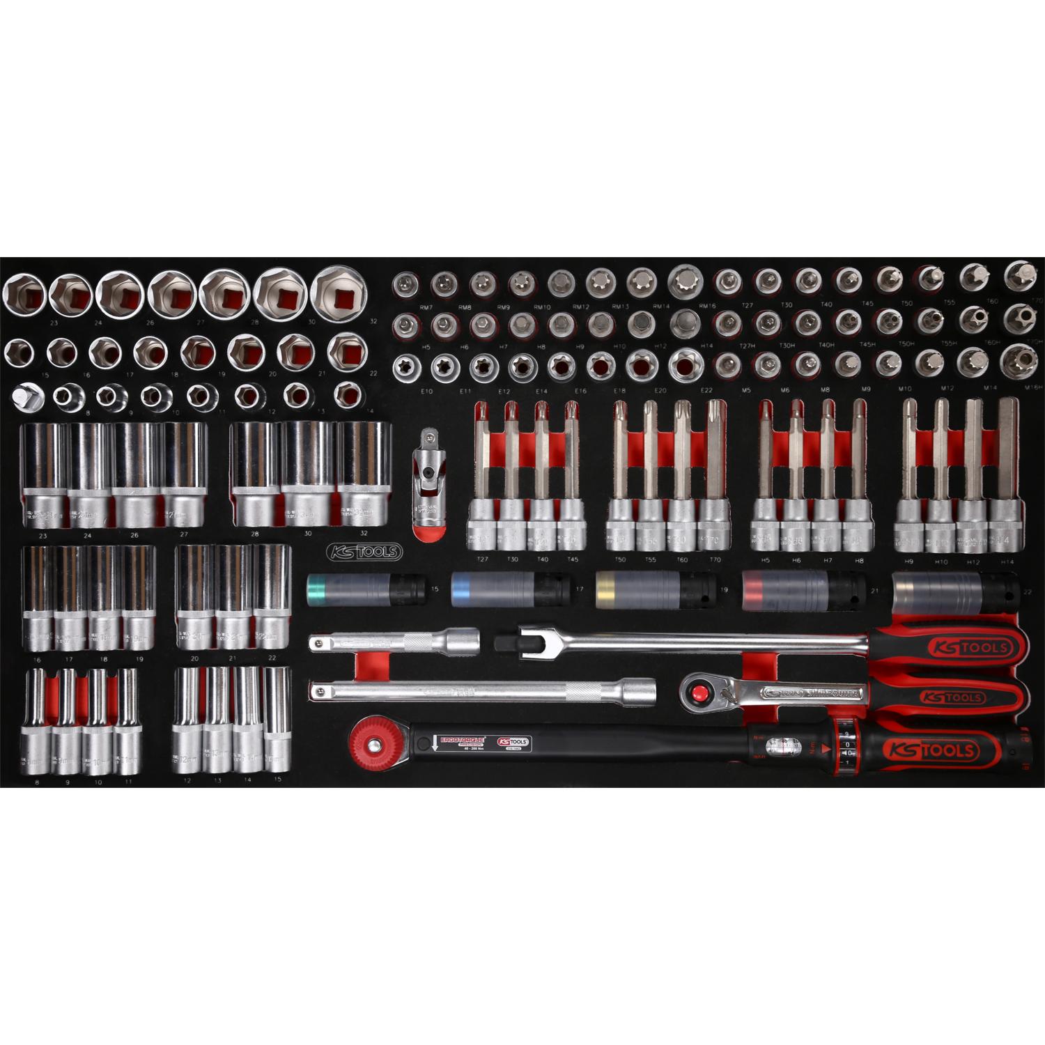 KS Tools 1/2" Steckschlüssel-Satz in Schaumstoffeinlage, 120-tlg-1 Hauptbild