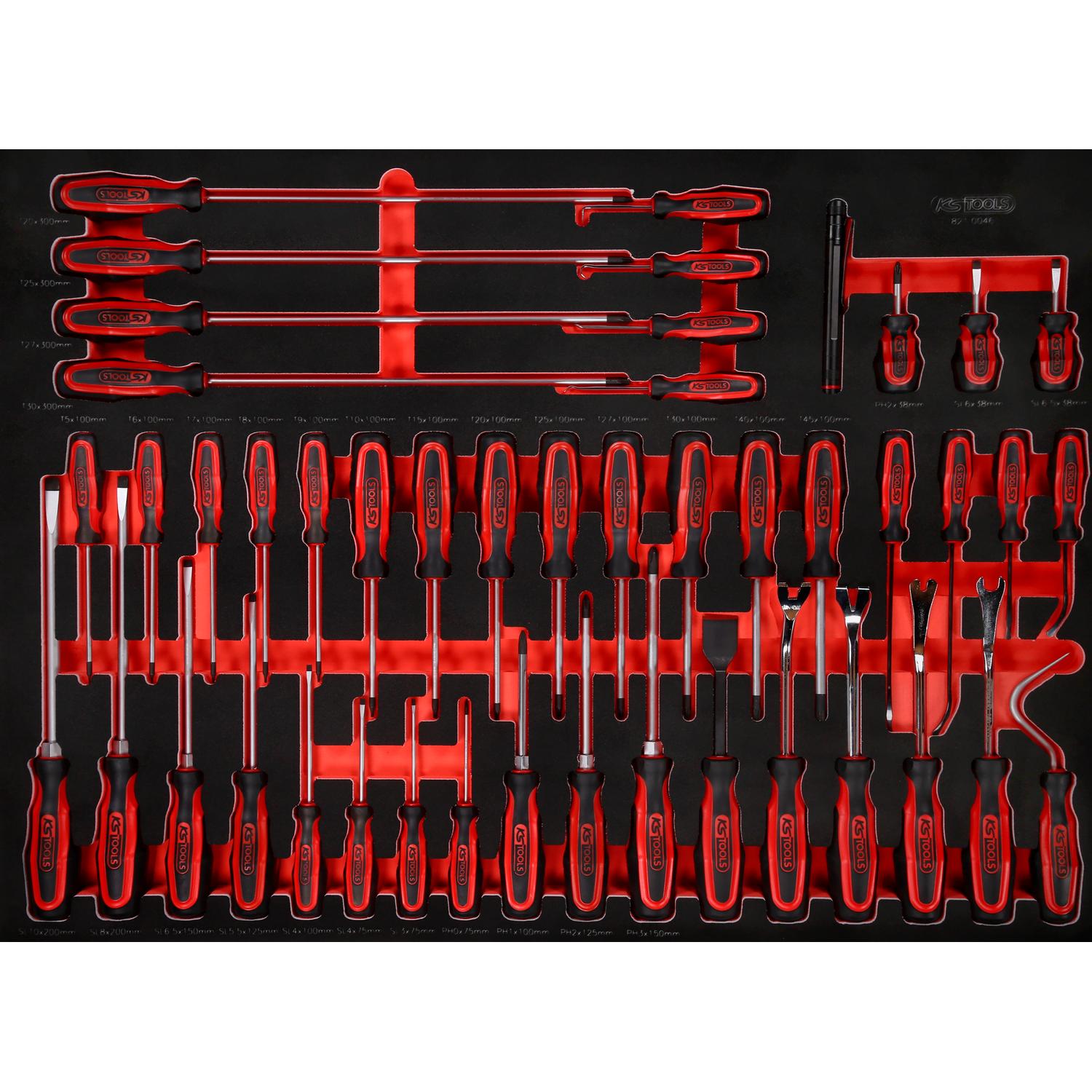 KS Tools Schraubendreher-Satz in Schaumstoffeinlage, 46-tlg-1 Hauptbild