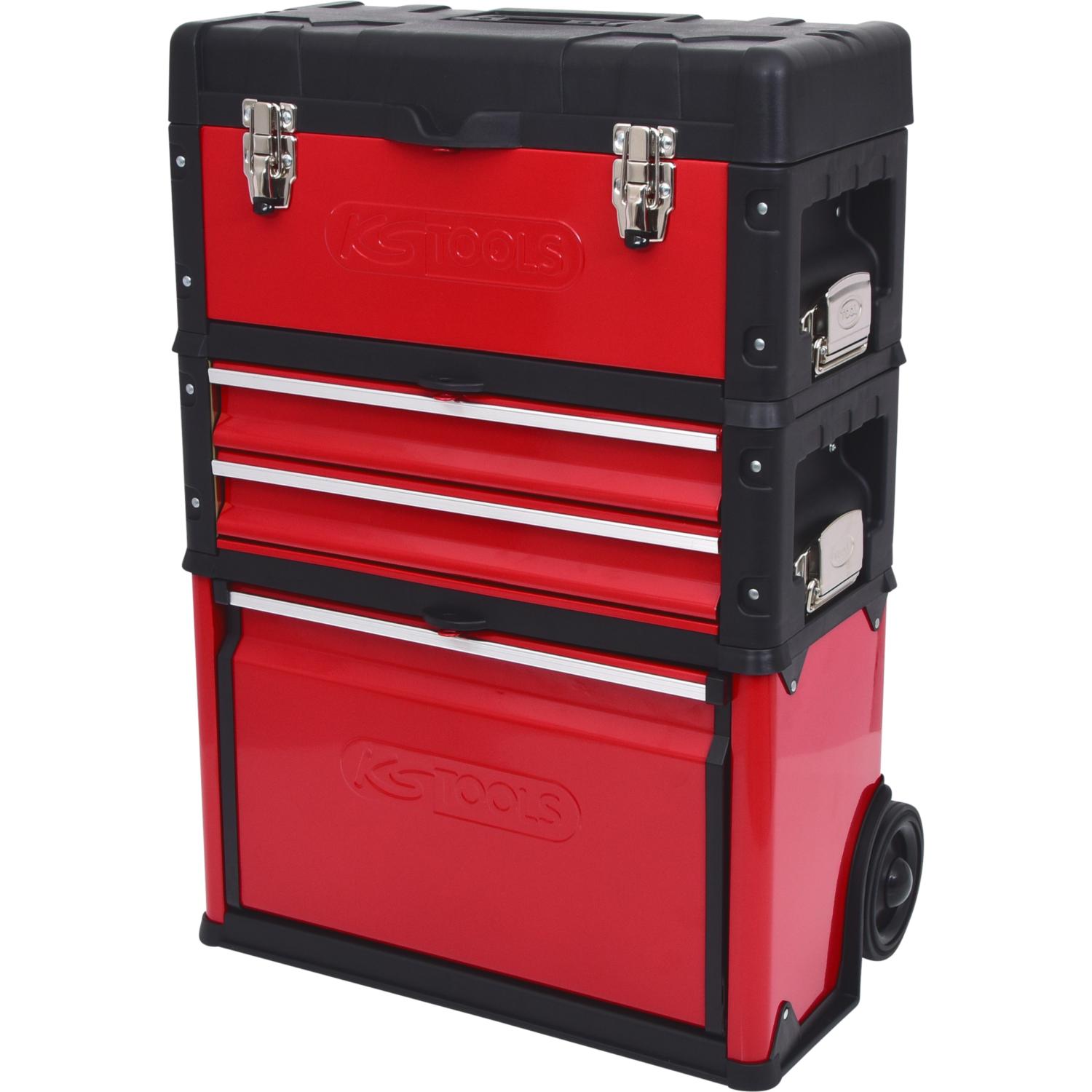 KS Tools Fahrbarer Kunststoff-Stahlblech-Werkzeugkasten-2 Hauptbild