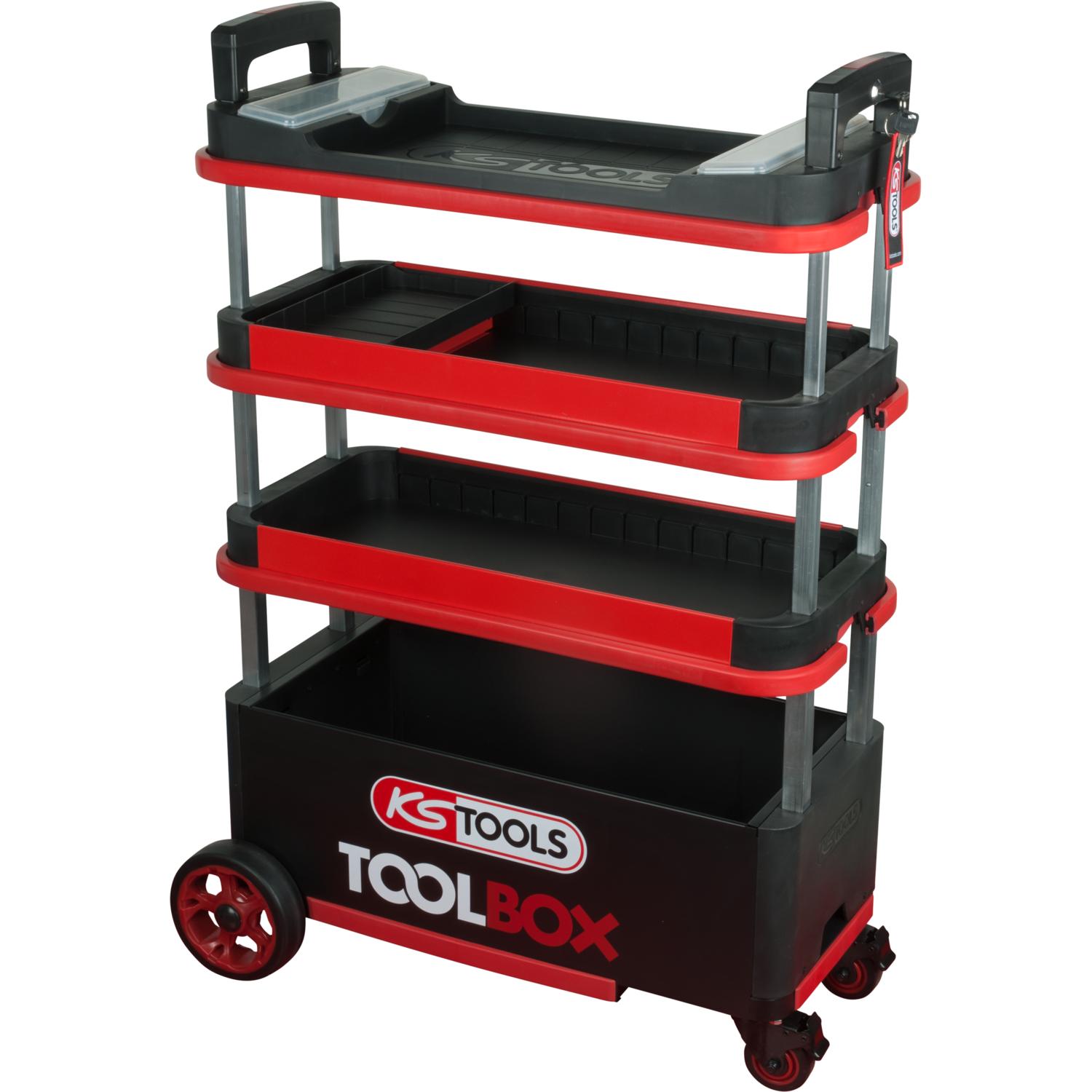 KS Tools TOOLBOX Werkzeugwagen / Montagewagen, absenkbar und verschließbar-2 Hauptbild