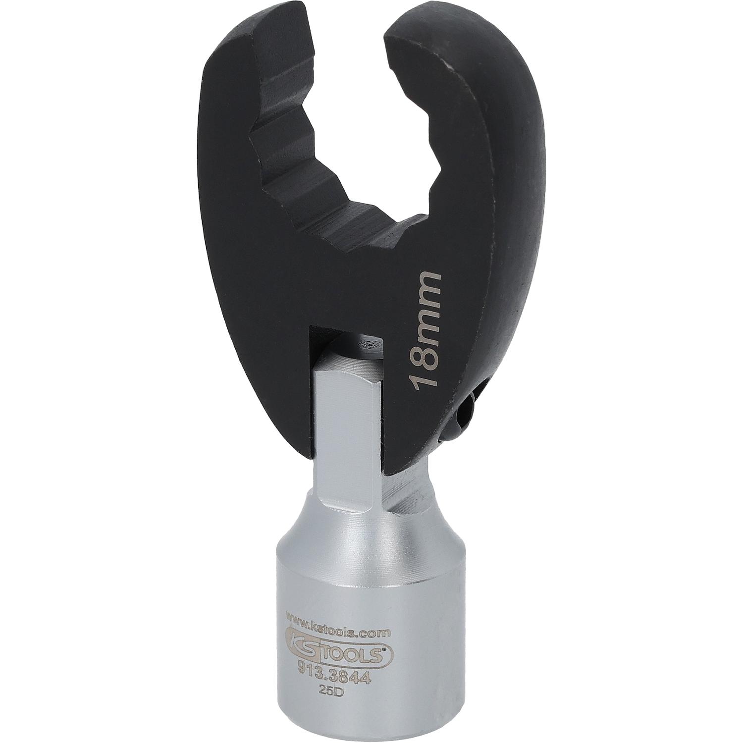 KS Tools 12-kant-Einsteck-Maulschlüssel, 18 mm, mit Gelenk, 3/8"-1 Hauptbild