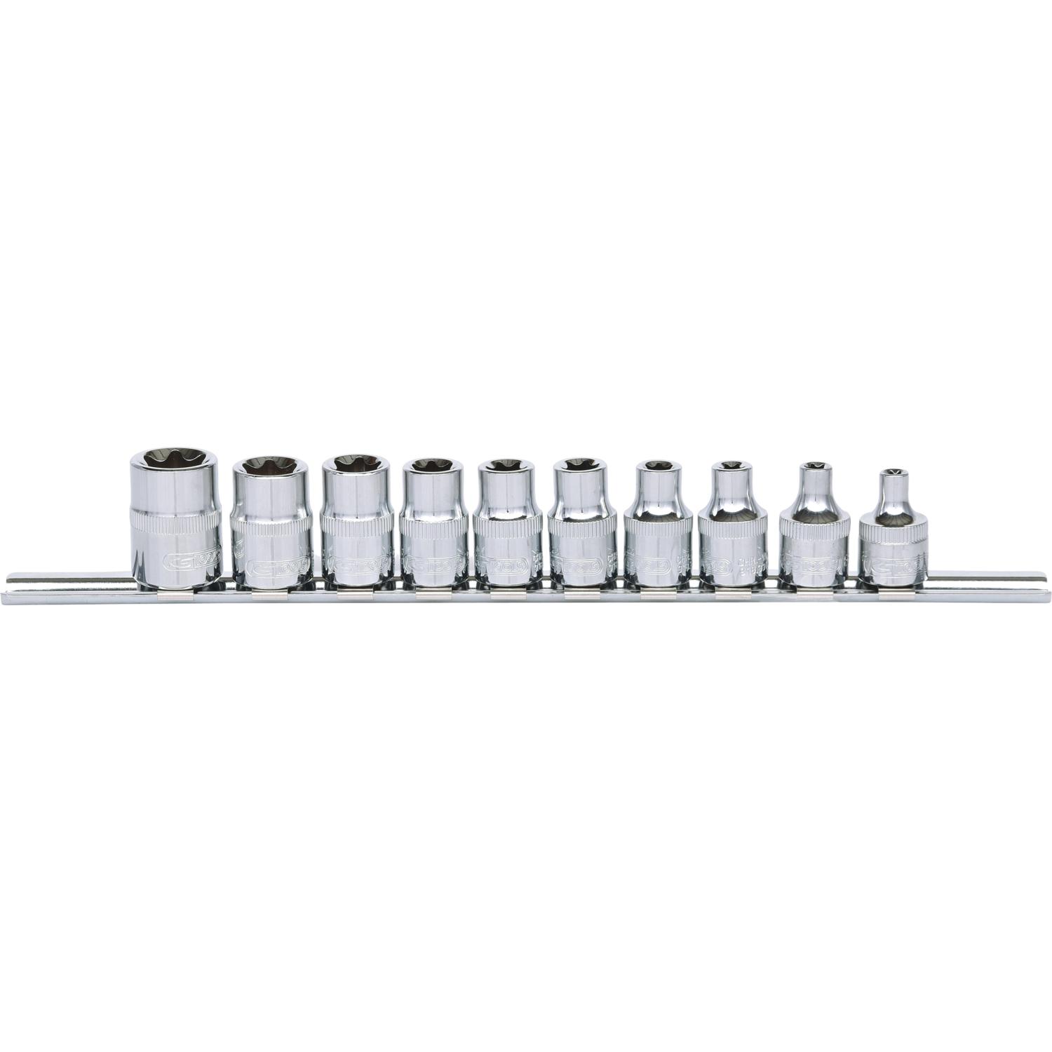 KS Tools 3/8" CHROMEplus Torx-E Stecknuss-Satz, 10-tlg-1 Hauptbild