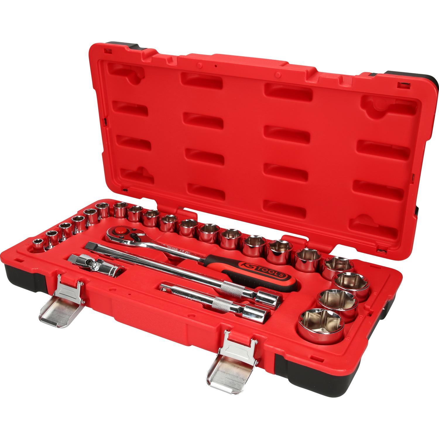 KS Tools 1/2" CHROMEplus Steckschlüssel-Satz, 24-tlg-1 Hauptbild